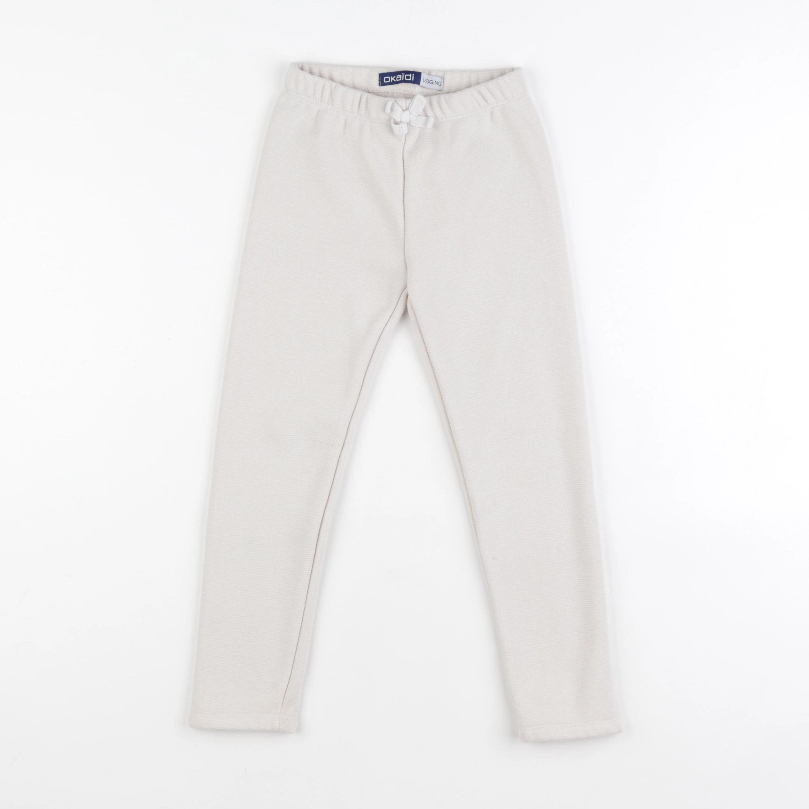 Okaidi - legging doublé beige - 6 ans
