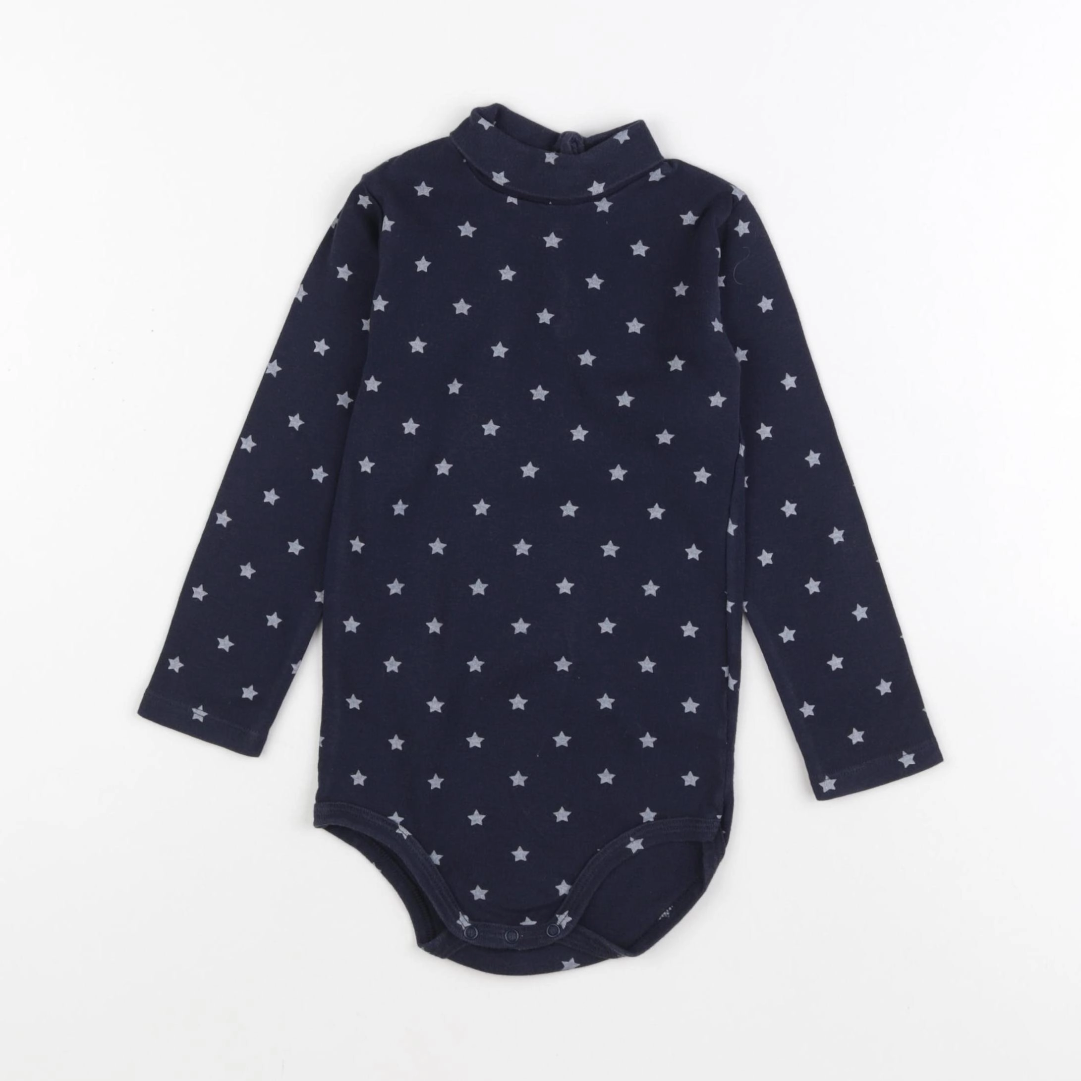 Petit Bateau - body à col bleu - 36 mois