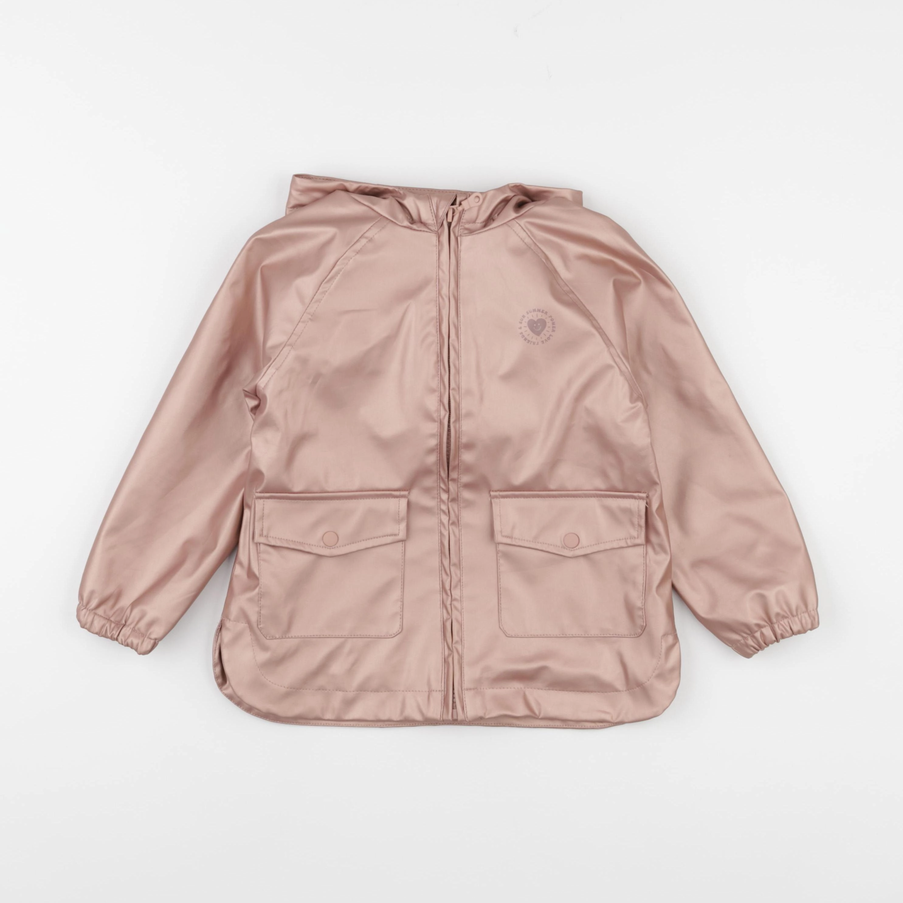 Vertbaudet - imperméable rose - 4 ans