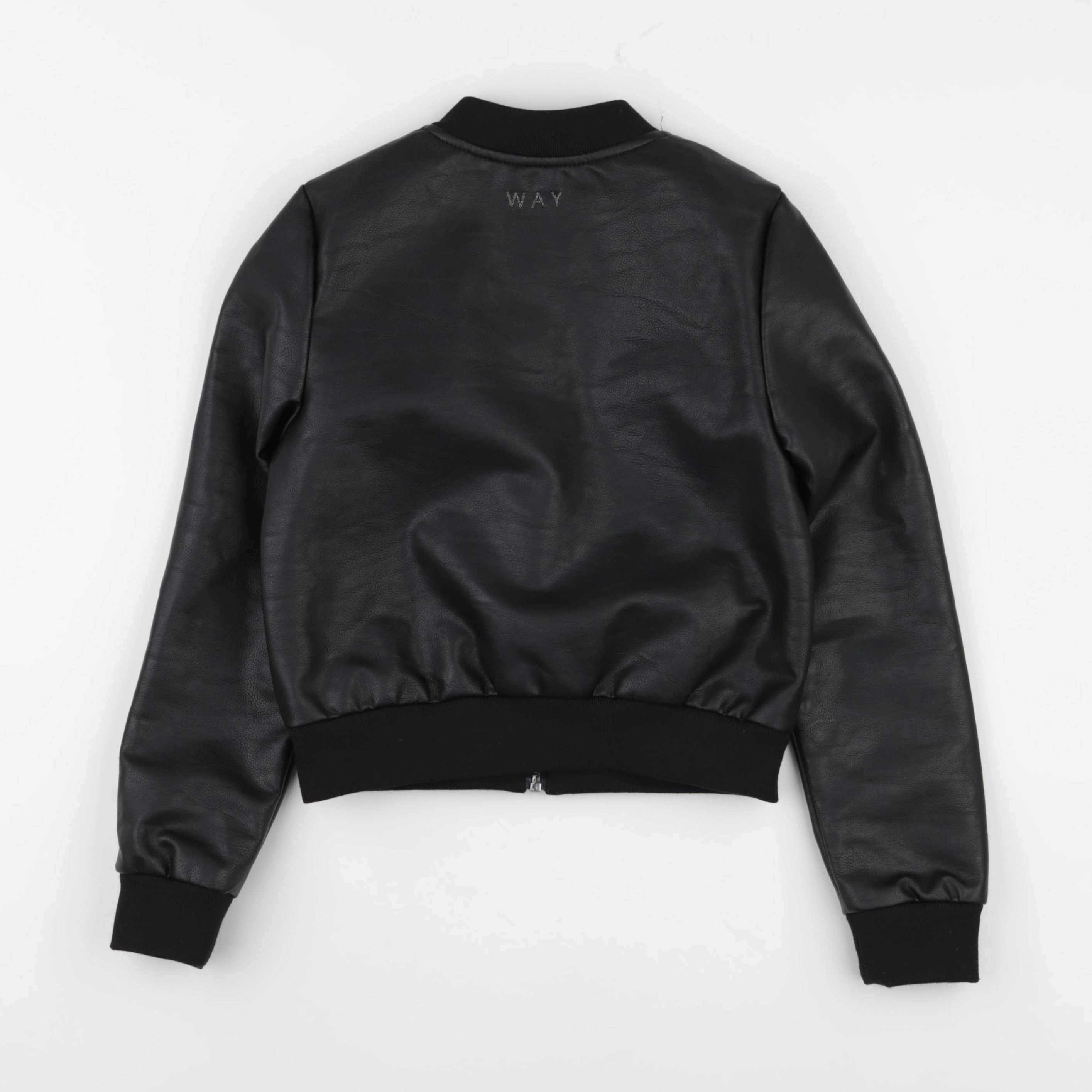 IKKS - veste simili cuir noir - 10 ans