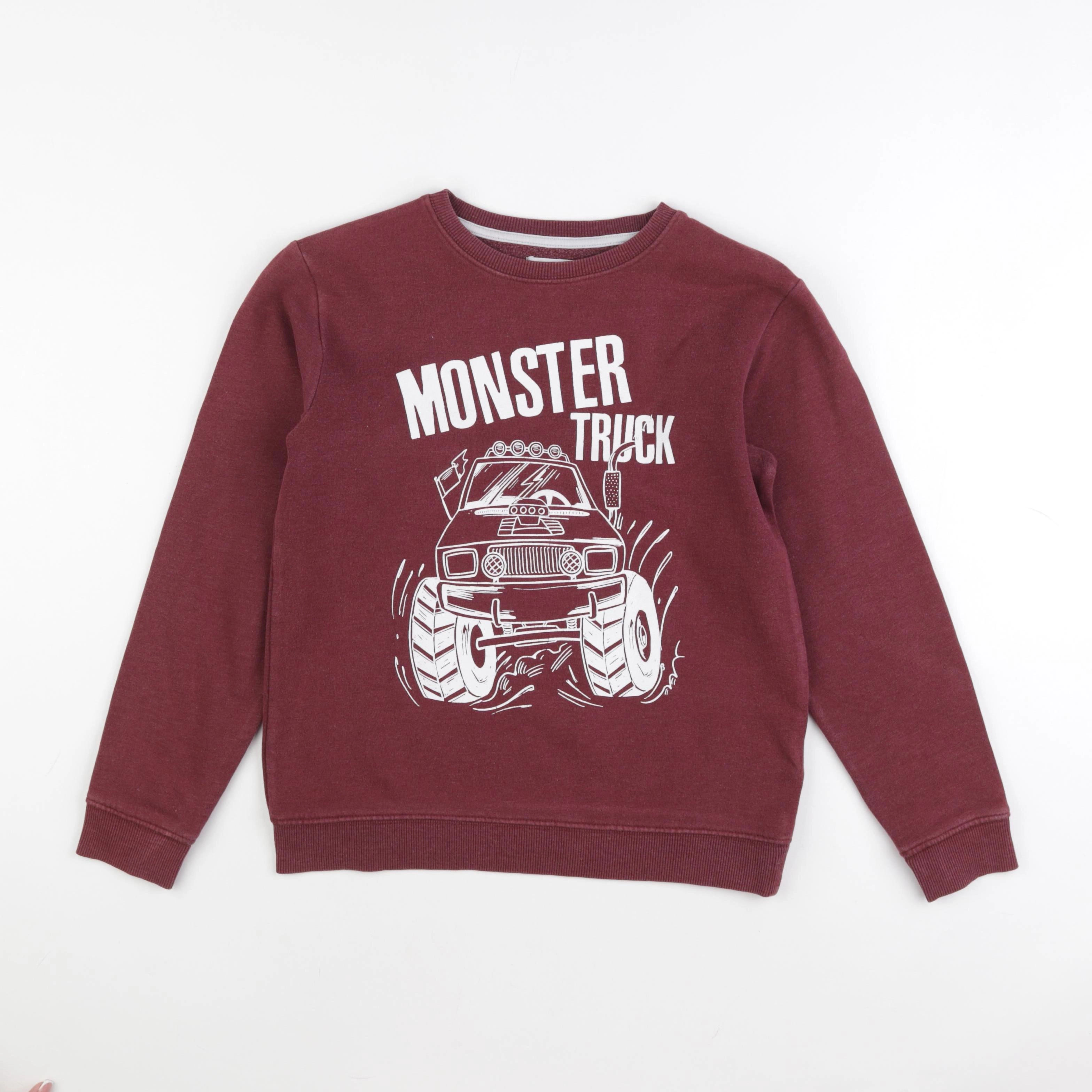 Vertbaudet - sweat rouge - 12 ans