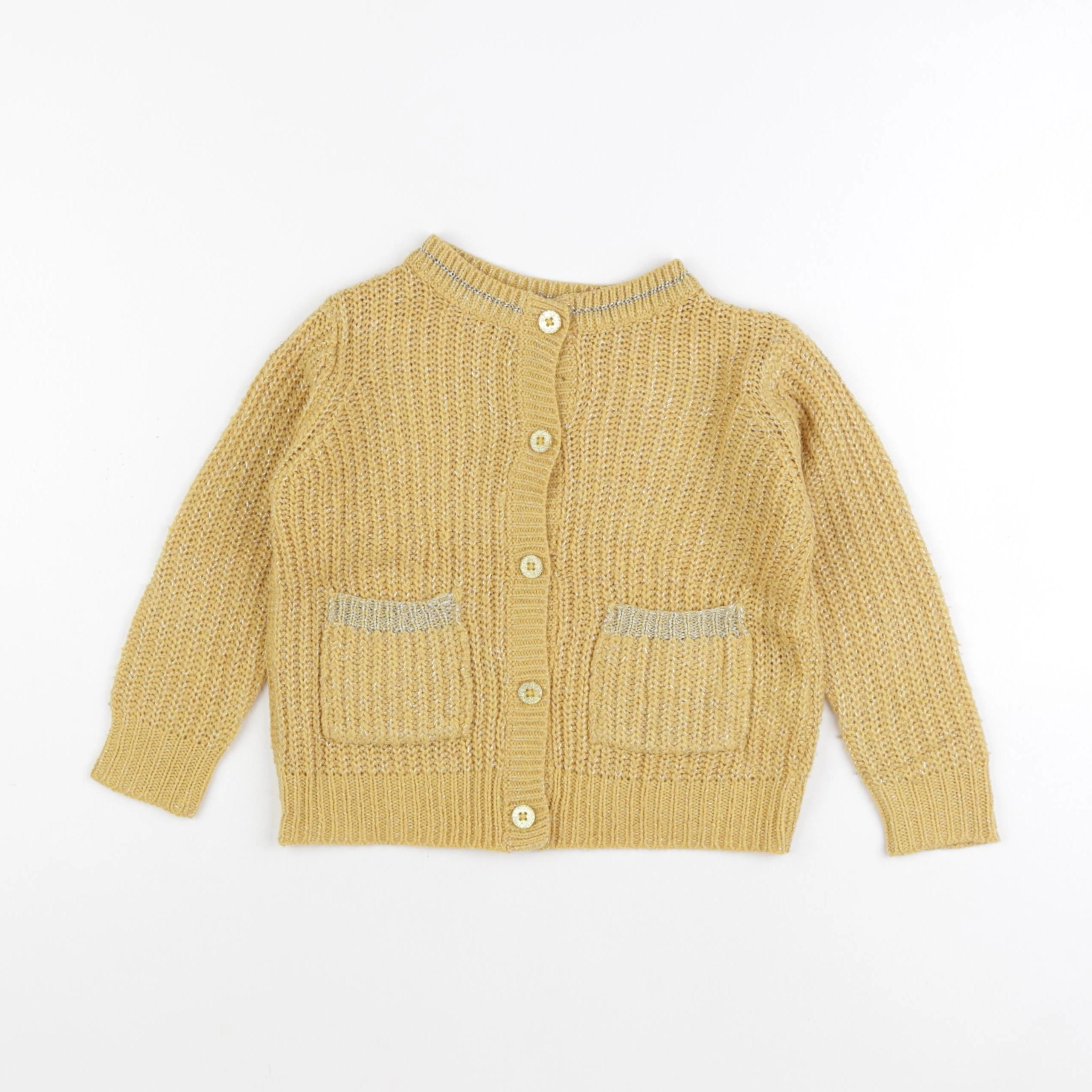 Vertbaudet - gilet jaune - 3 ans