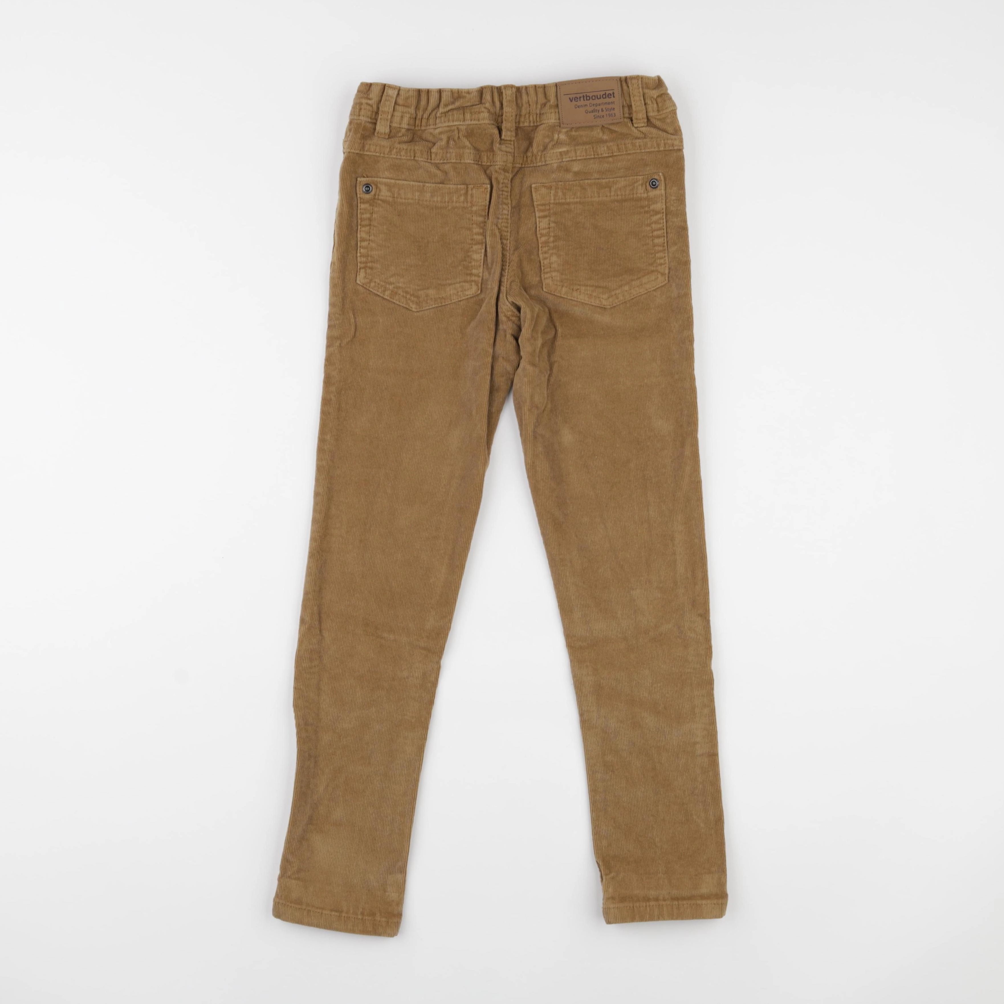 Vertbaudet - pantalon marron - 7 ans