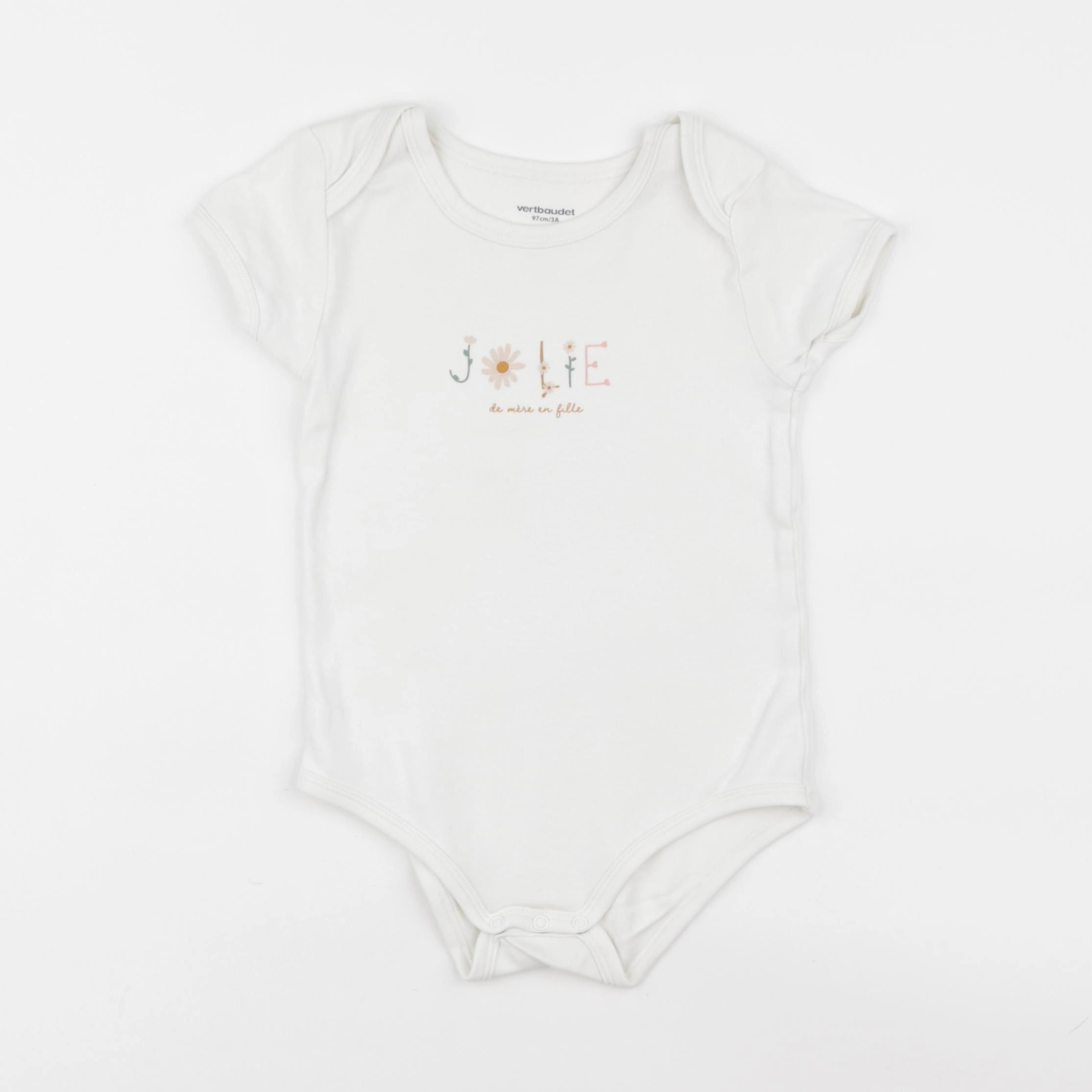 Vertbaudet - body blanc - 3 ans