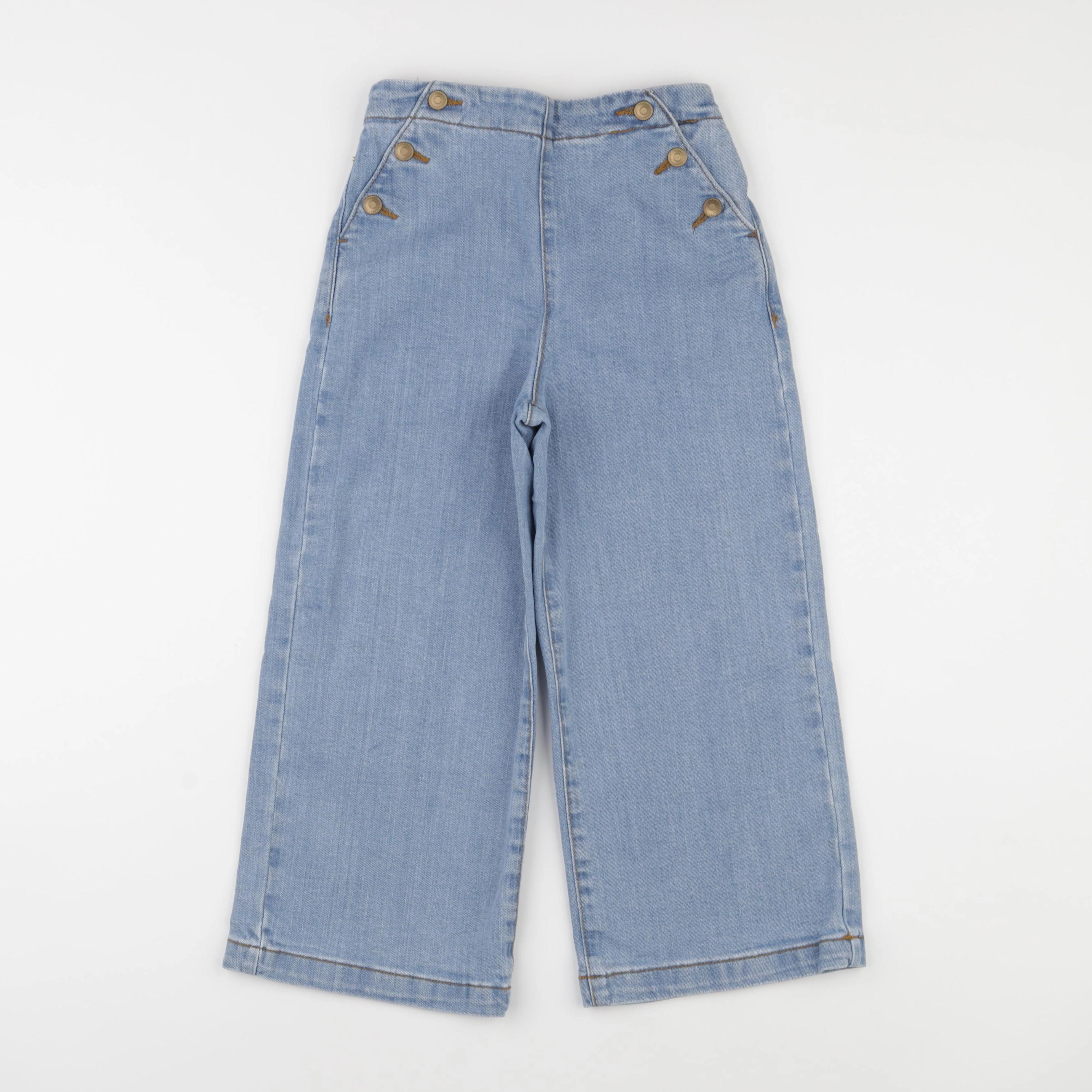 Vertbaudet - pantalon bleu - 8 ans