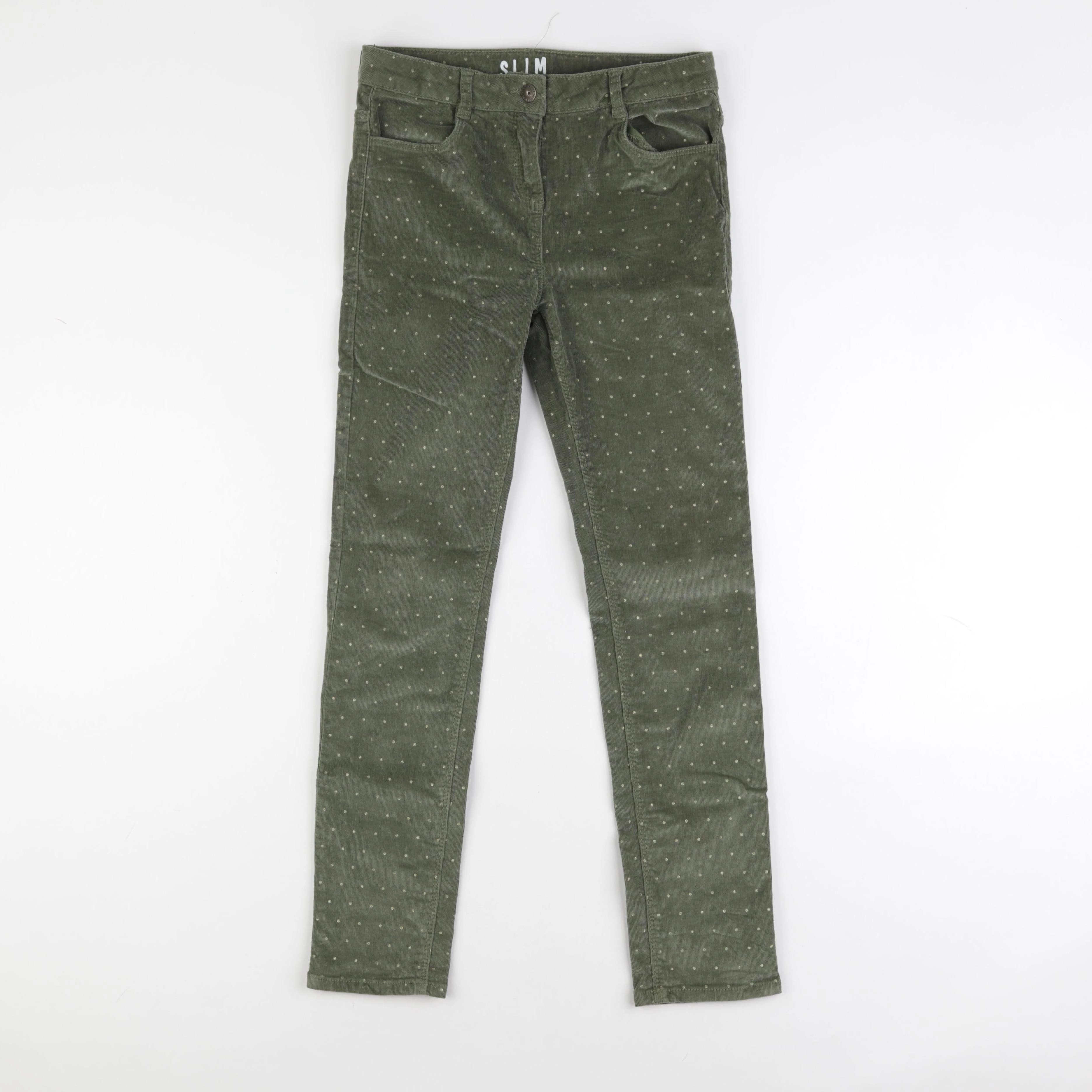 Vertbaudet - pantalon or, vert - 12 ans