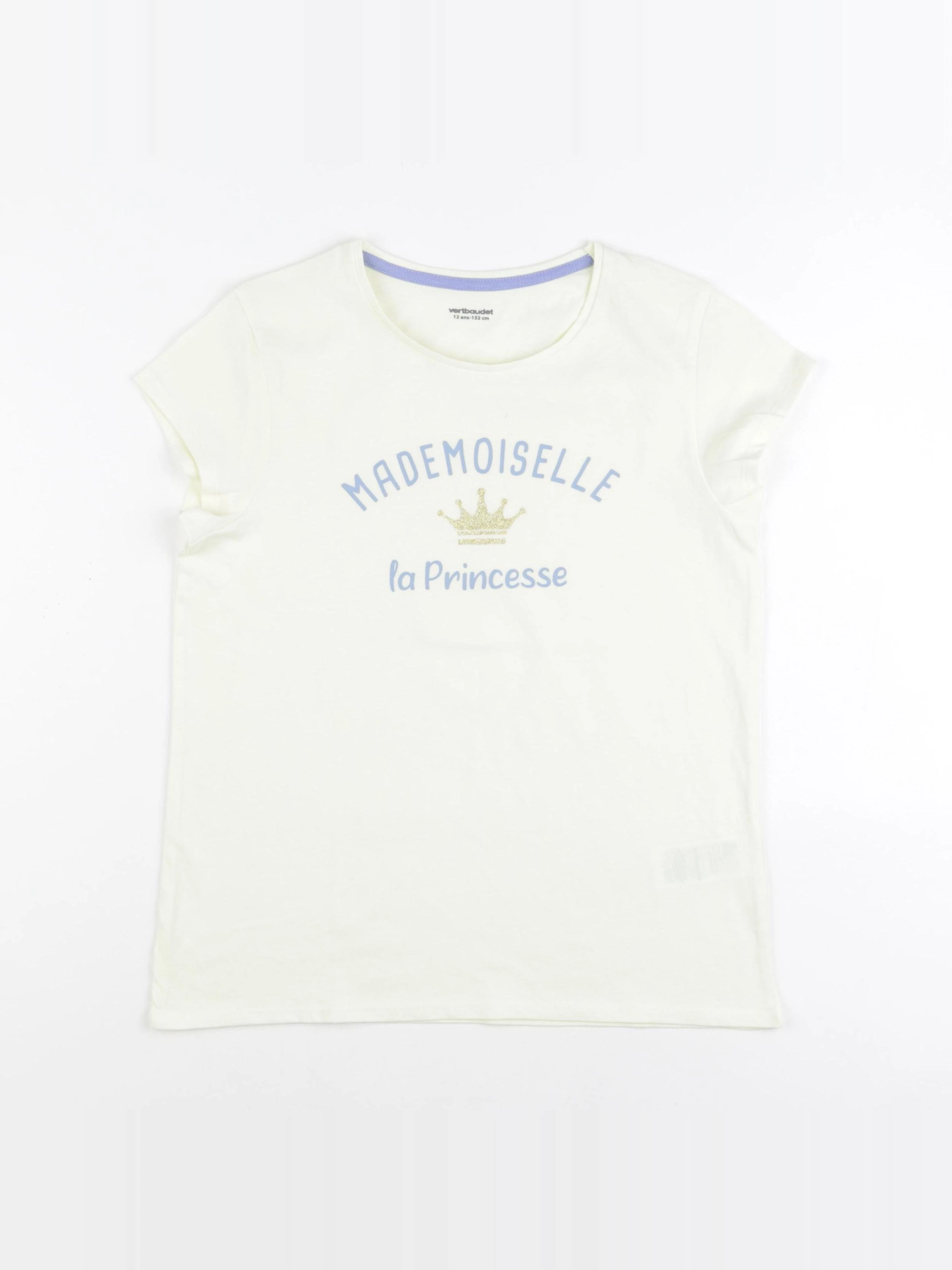 Vertbaudet - tee-shirt jaune - 12 ans