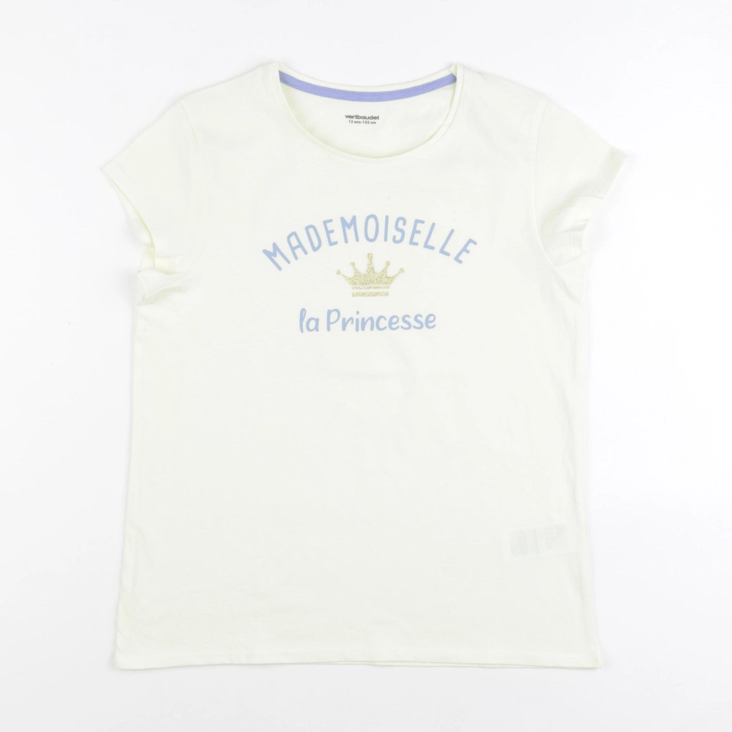 Vertbaudet - tee-shirt jaune - 12 ans