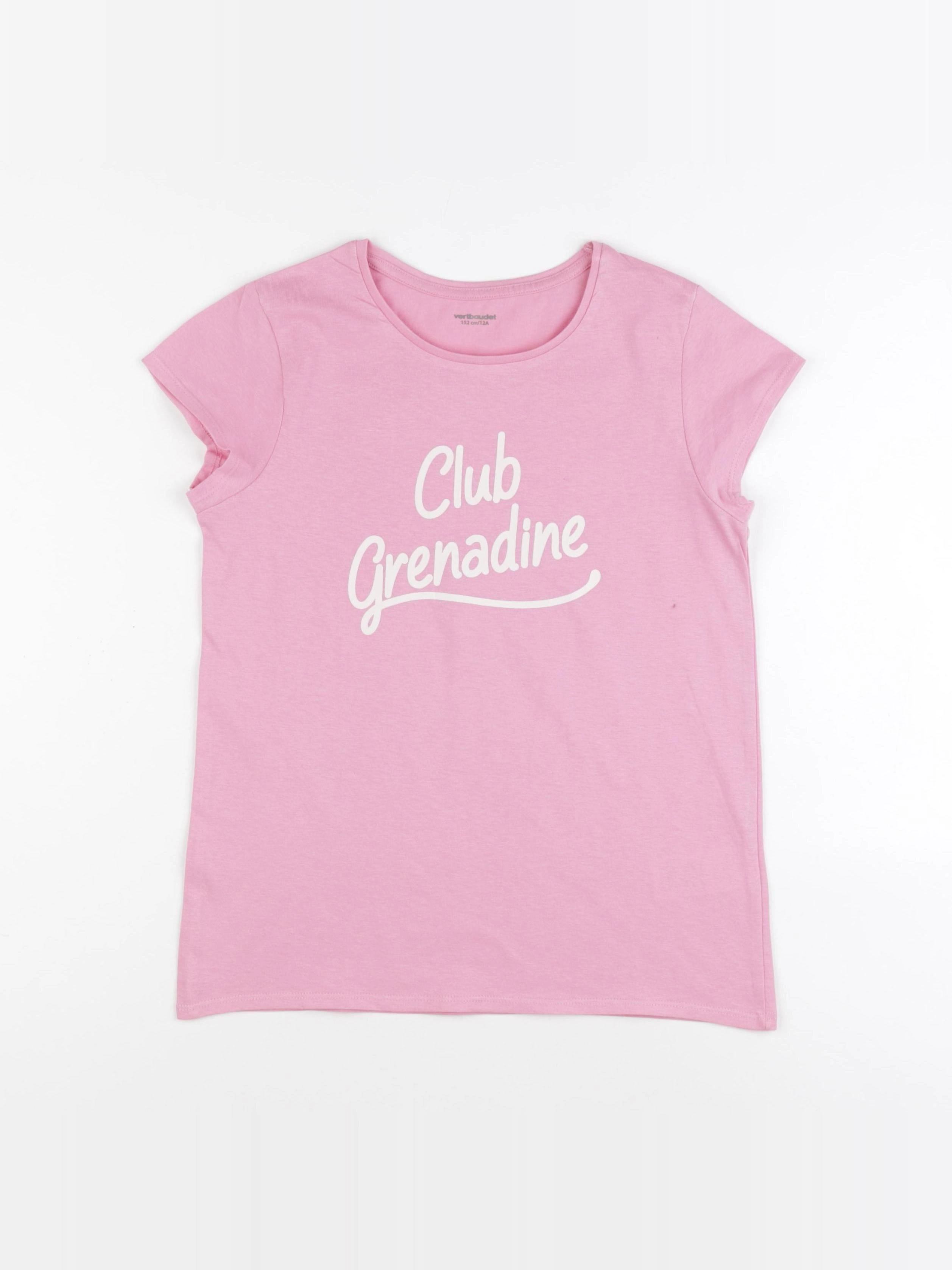 Vertbaudet - tee-shirt rose - 12 ans