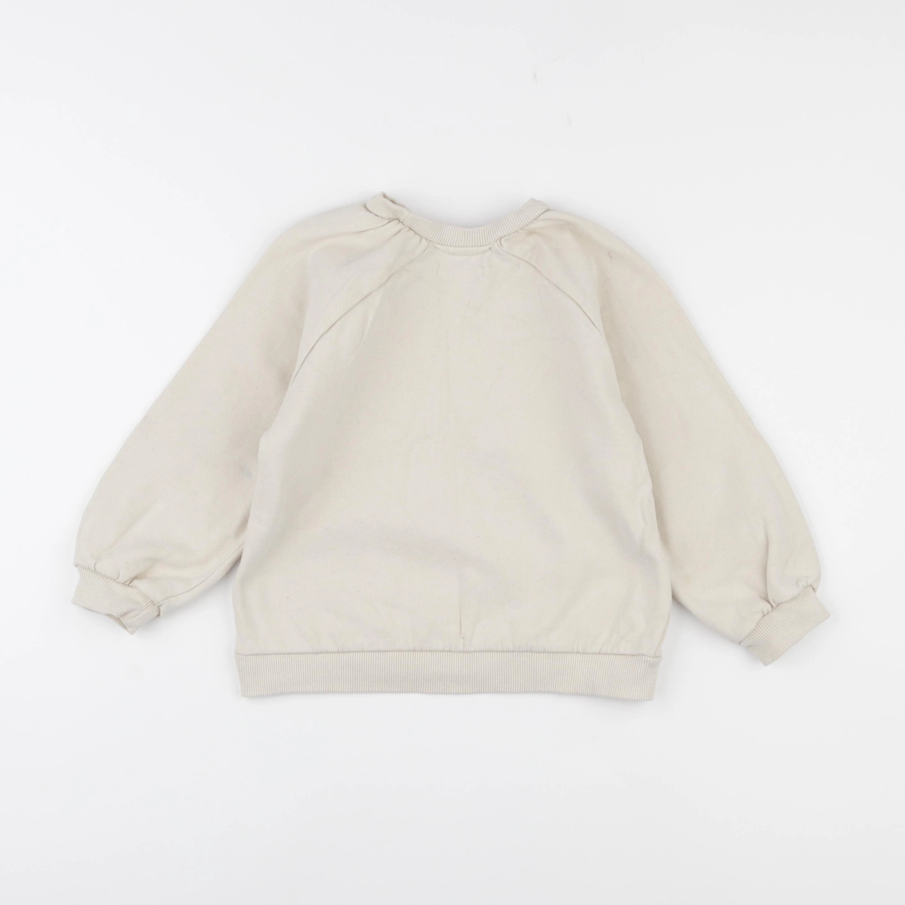 Vertbaudet - sweat beige - 6 ans