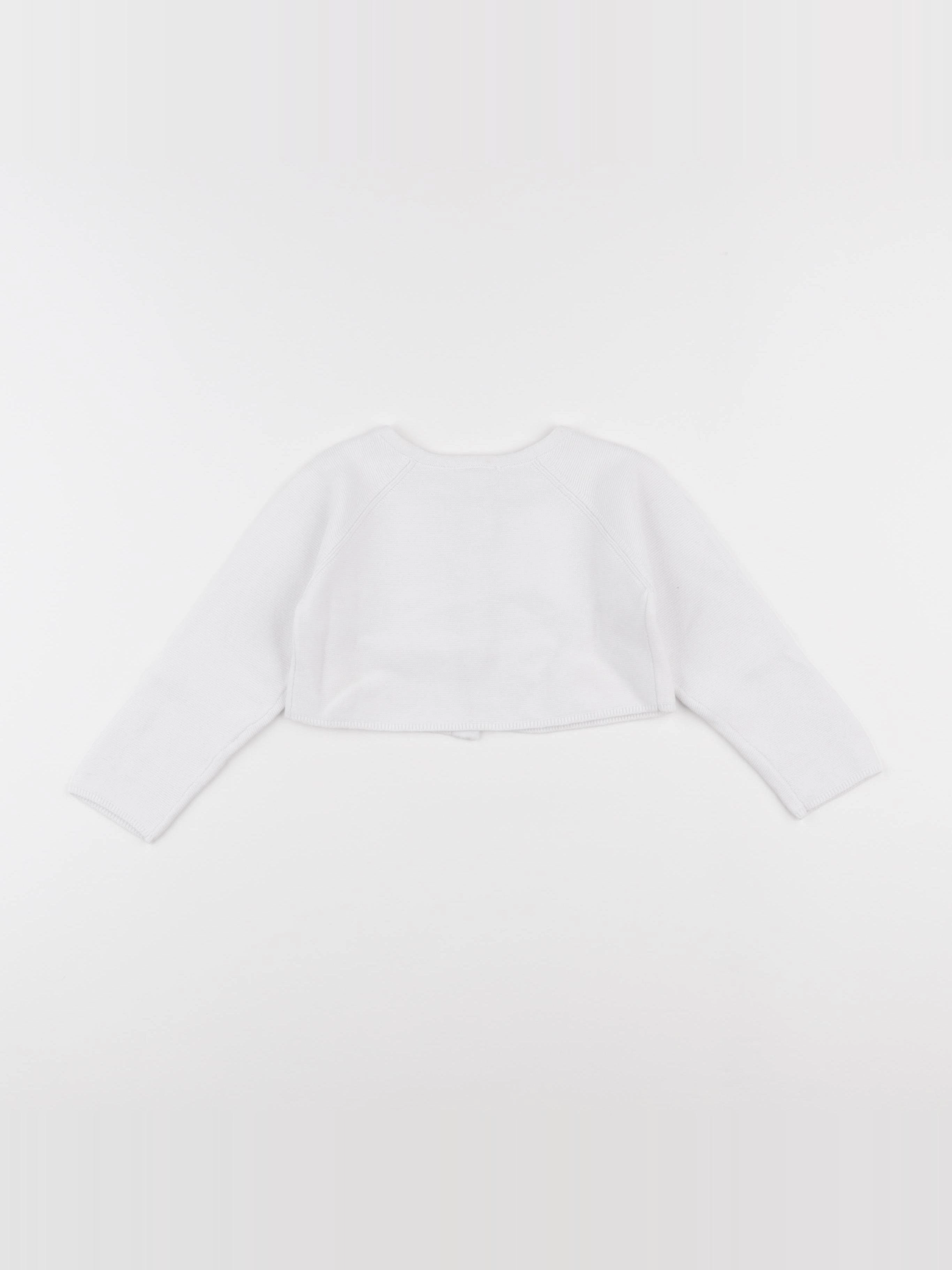 Jacadi - gilet blanc - 24 mois