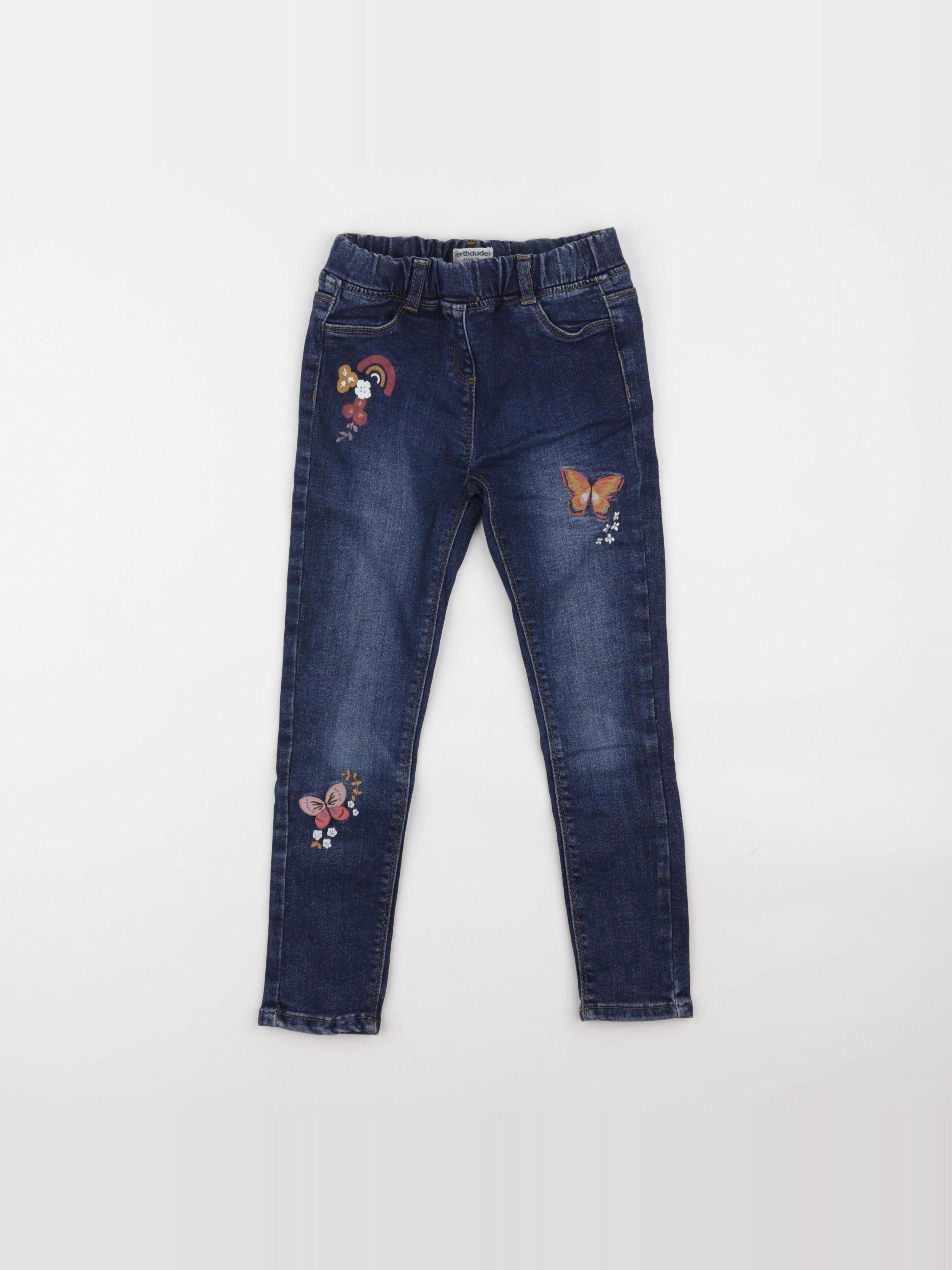 Vertbaudet - jegging bleu - 7 ans