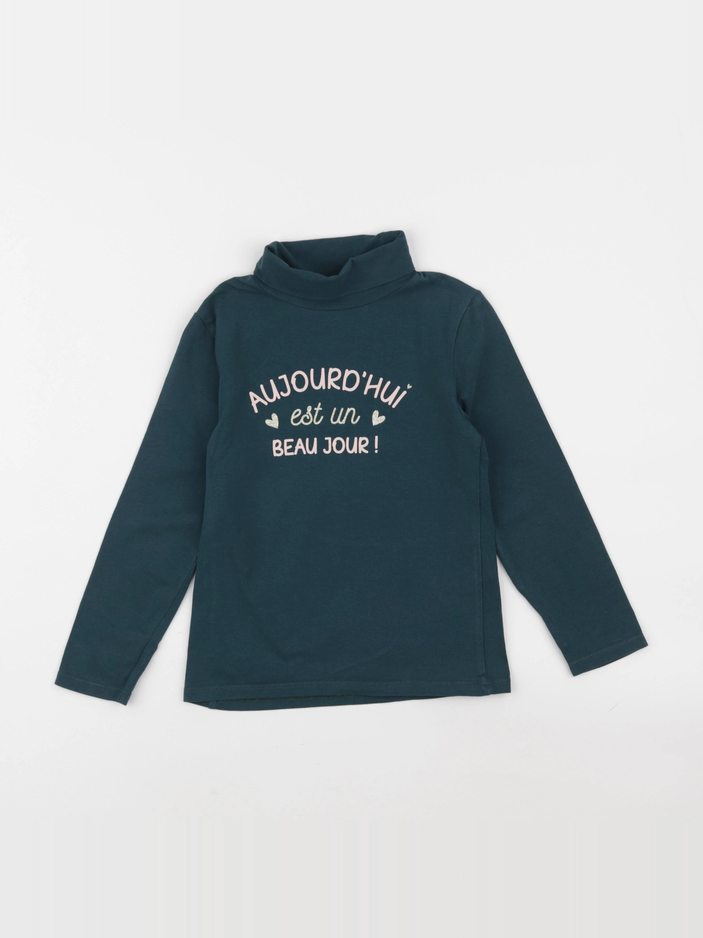 Vertbaudet - sous-pull vert - 6 ans