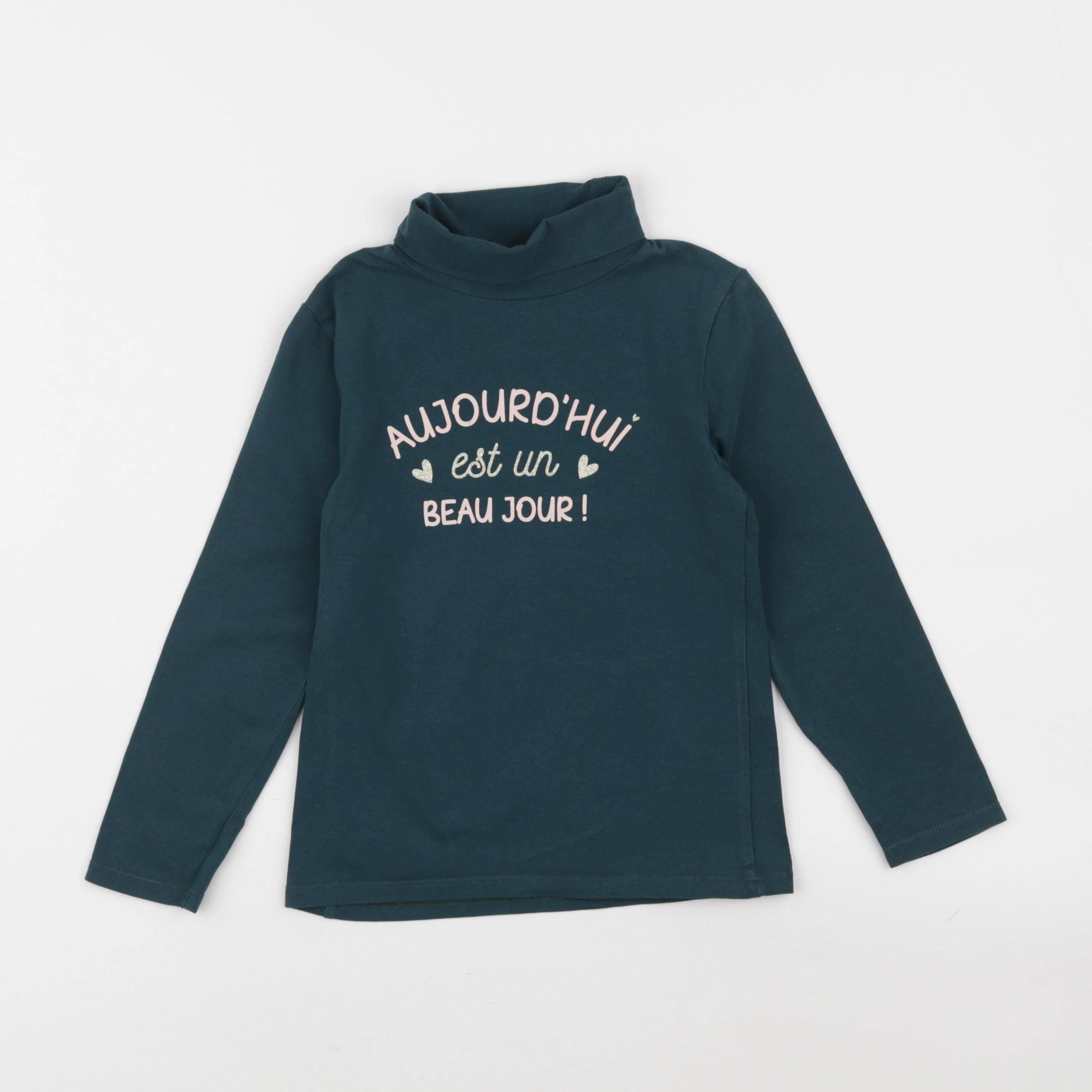 Vertbaudet - sous-pull vert - 6 ans
