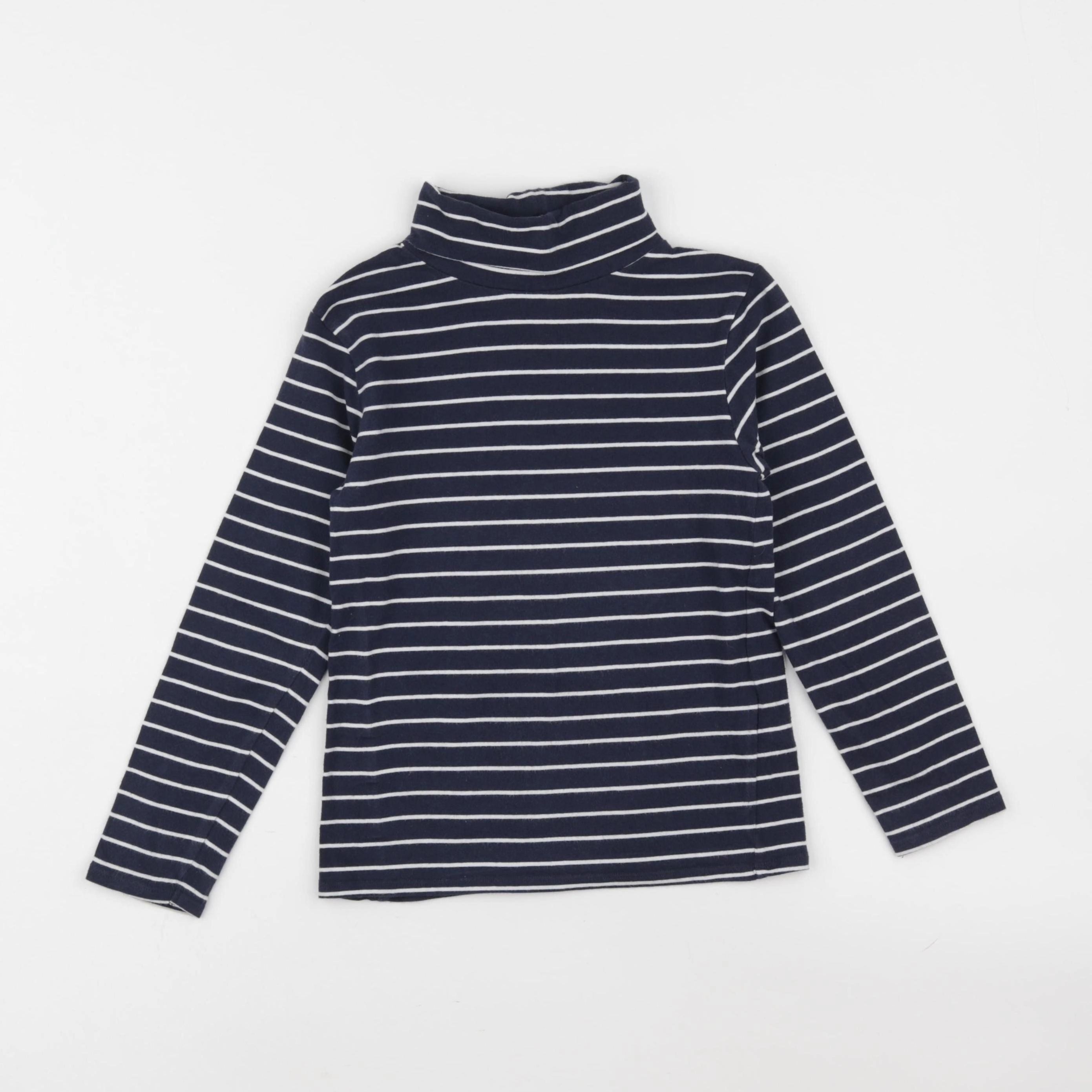 Vertbaudet - sous-pull blanc, bleu - 6 ans