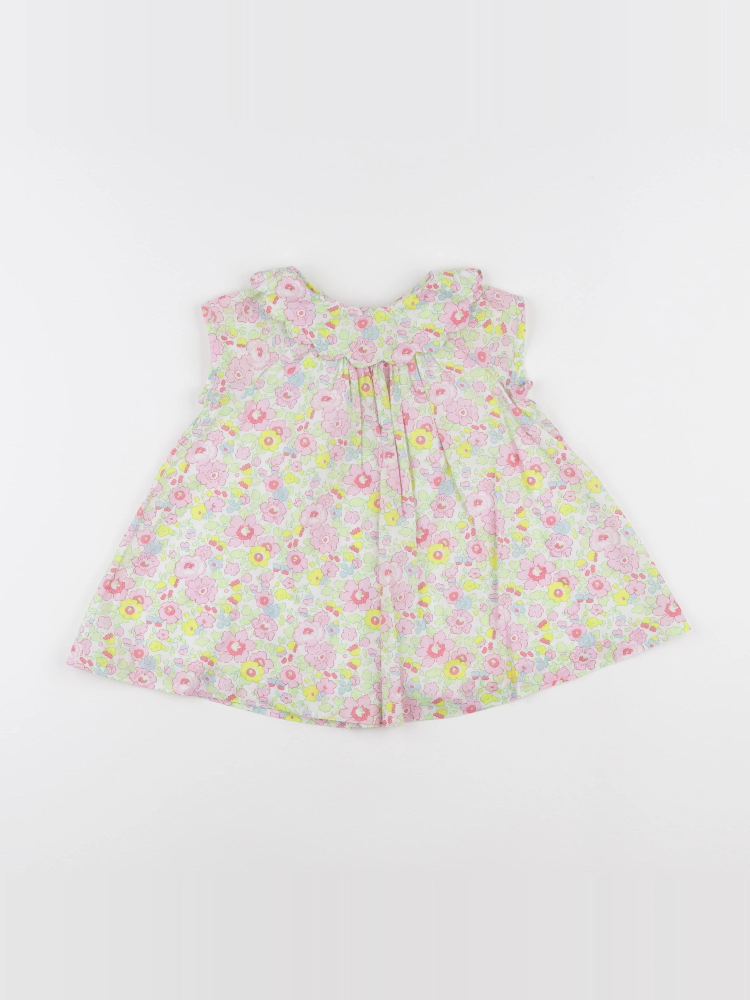 Jacadi - robe liberty jaune - 12 mois
