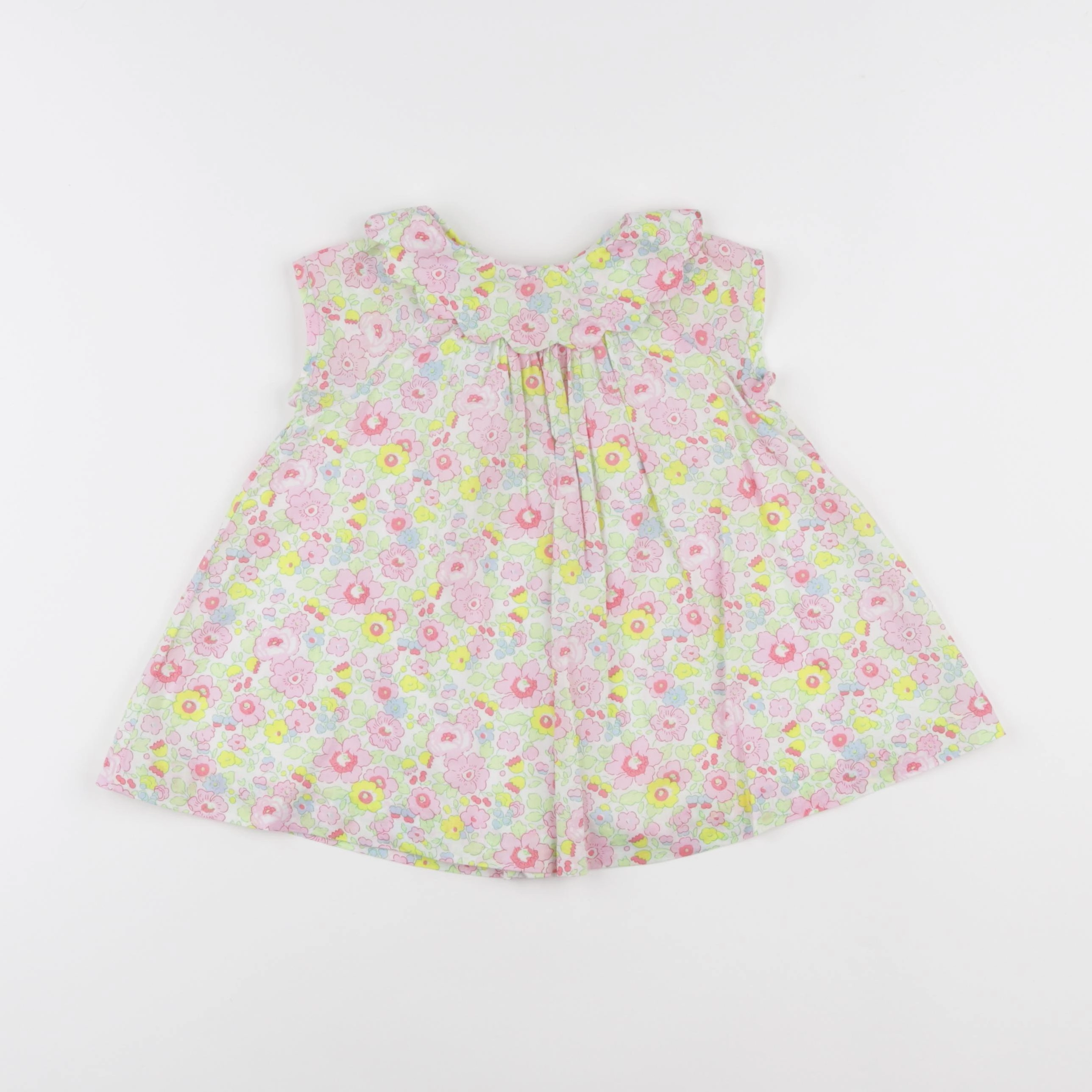 Jacadi - robe liberty jaune - 12 mois