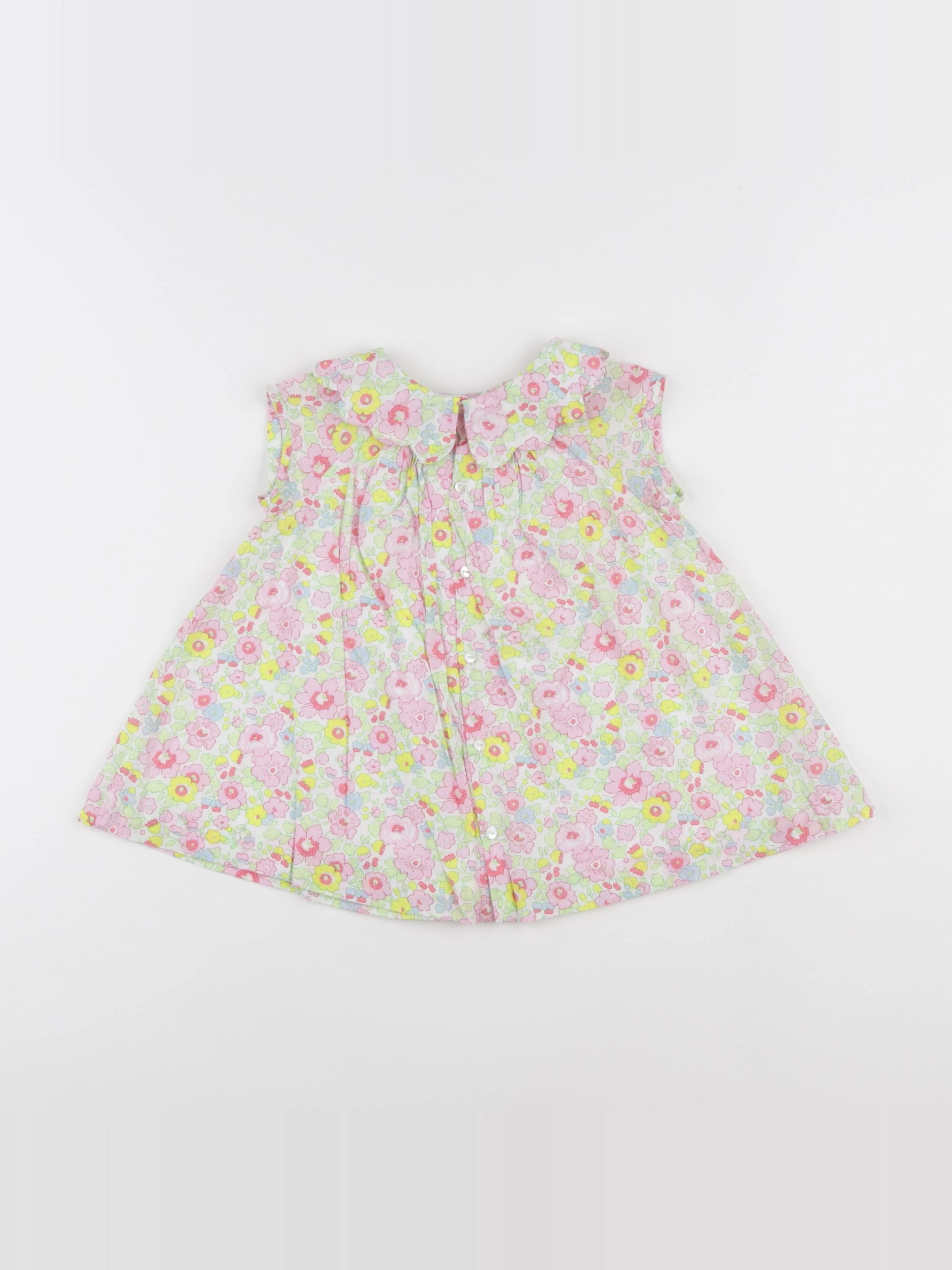 Jacadi - robe liberty jaune - 12 mois