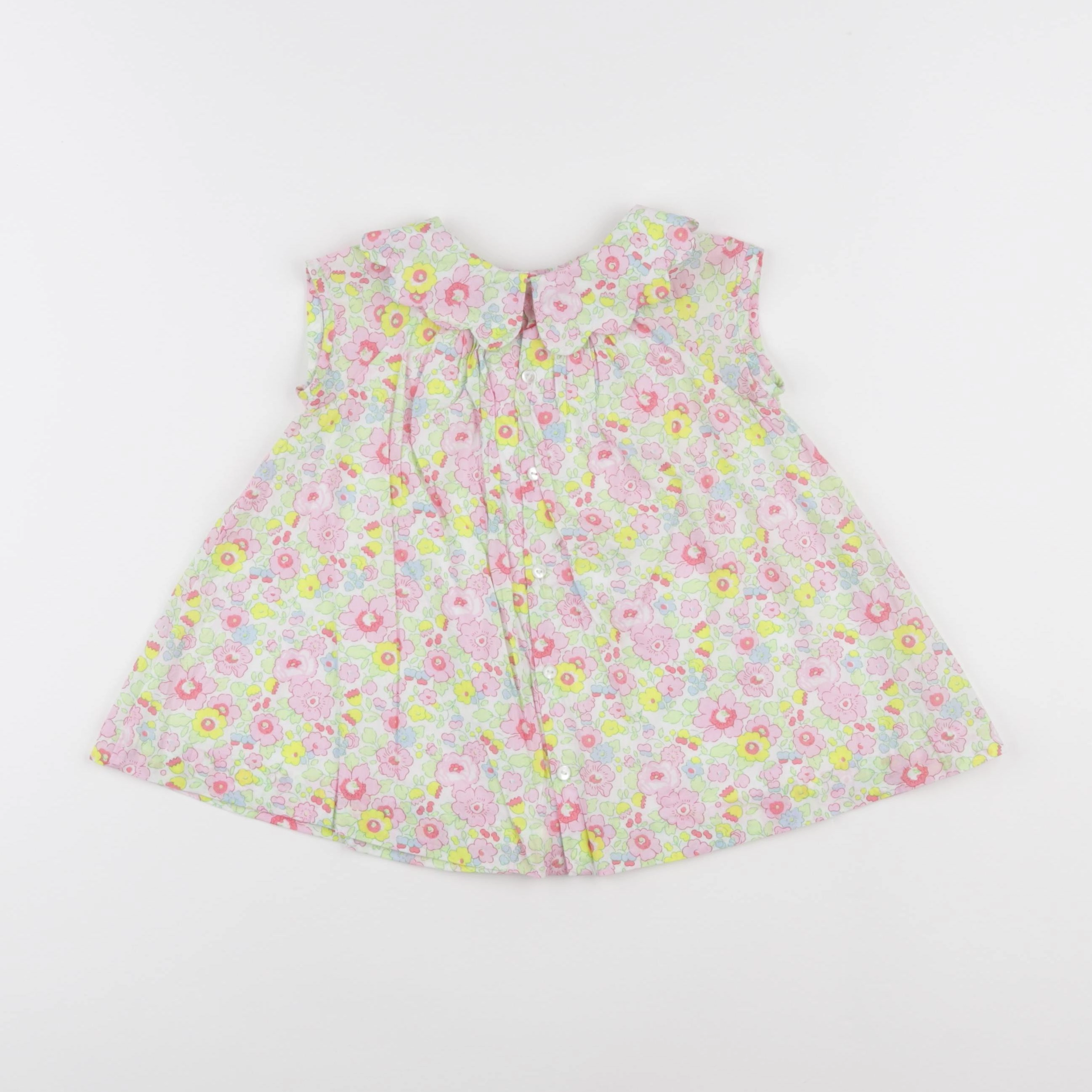 Jacadi - robe liberty jaune - 12 mois