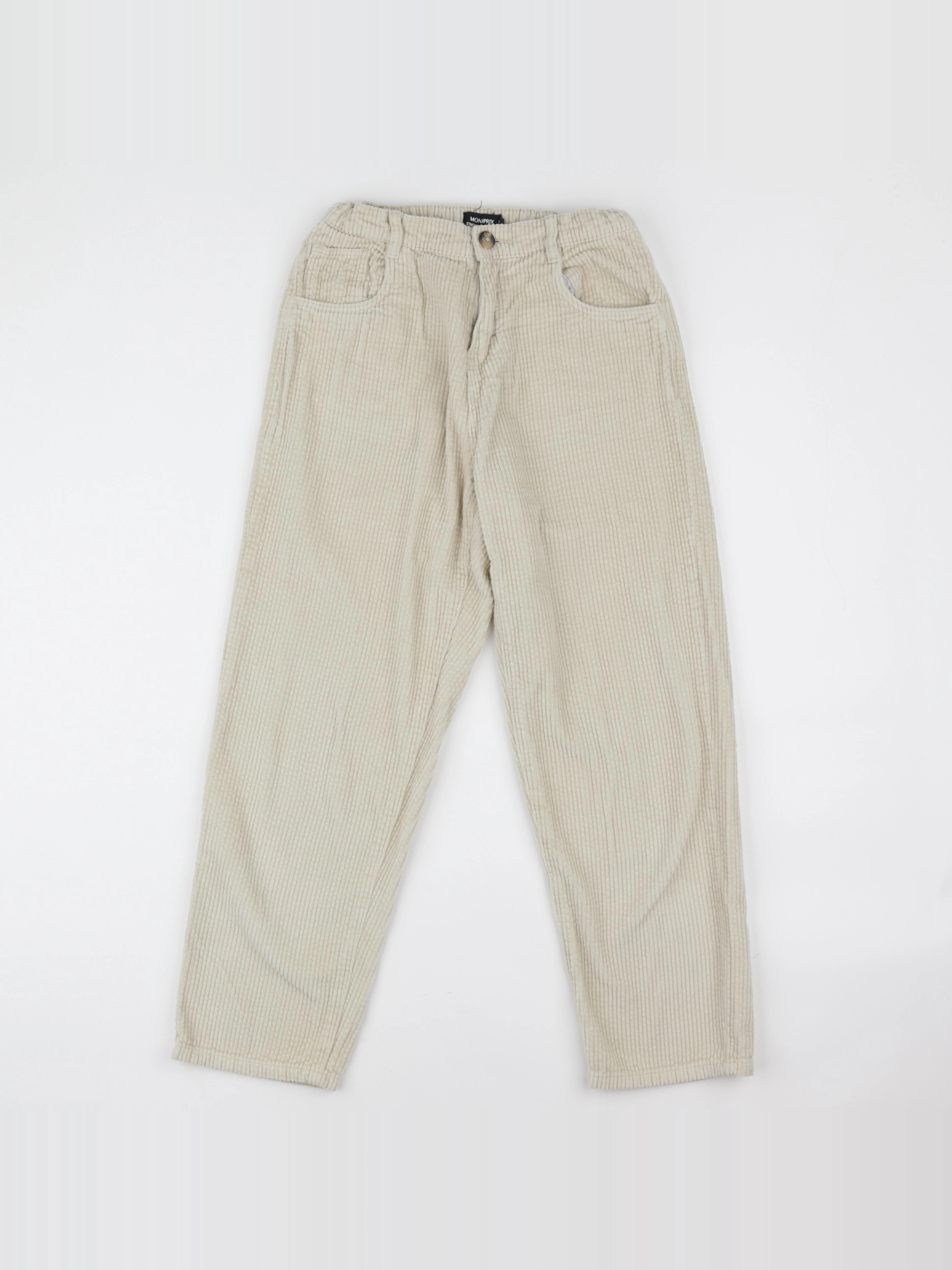 Monoprix - pantalon beige - 12 ans