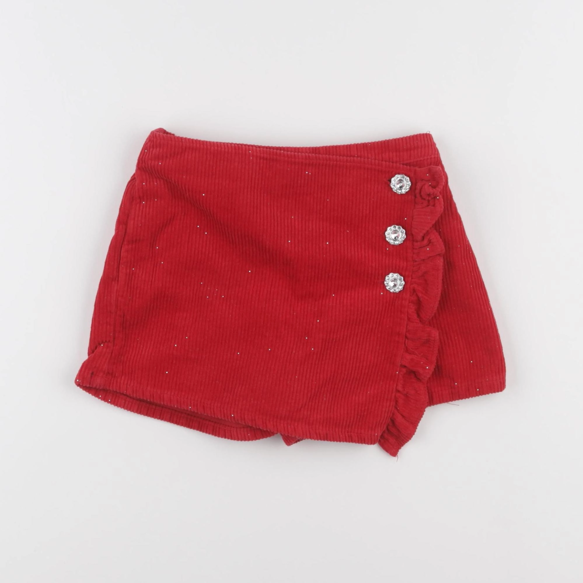 Vertbaudet - jupe short rouge - 5 ans