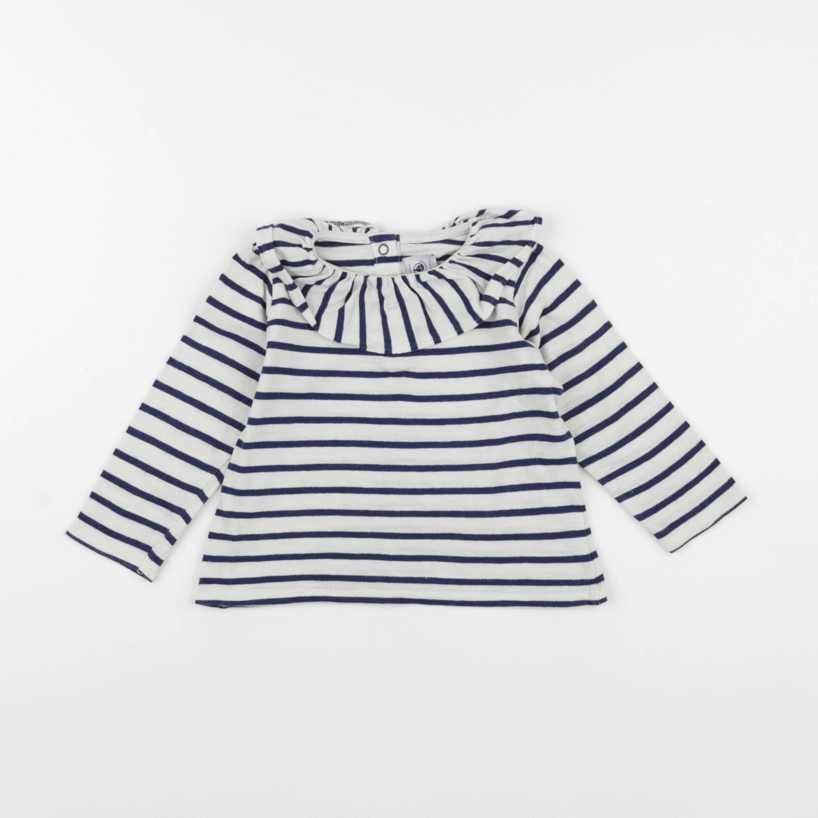 Petit Bateau - tee-shirt bleu - 18 mois