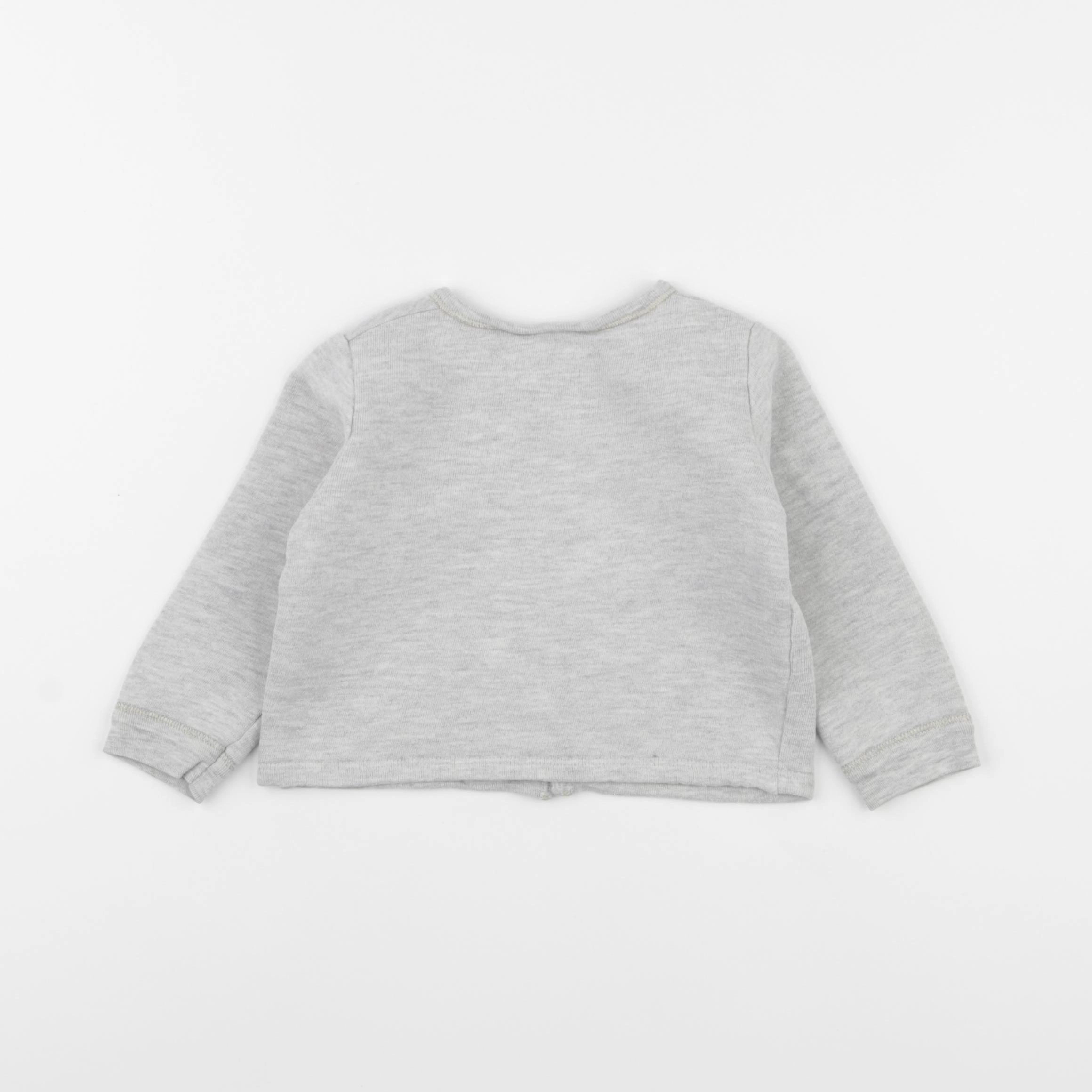 Petit Bateau - gilet gris - 18 mois