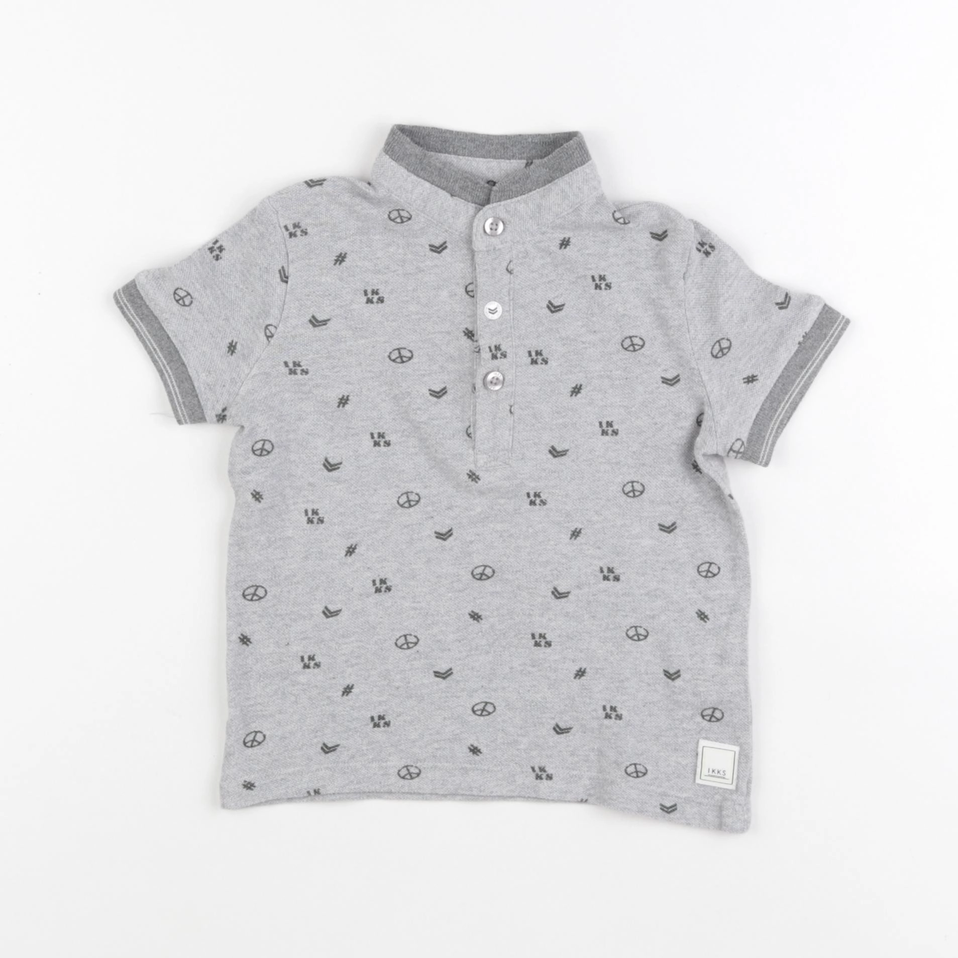 IKKS - polo gris - 18 mois