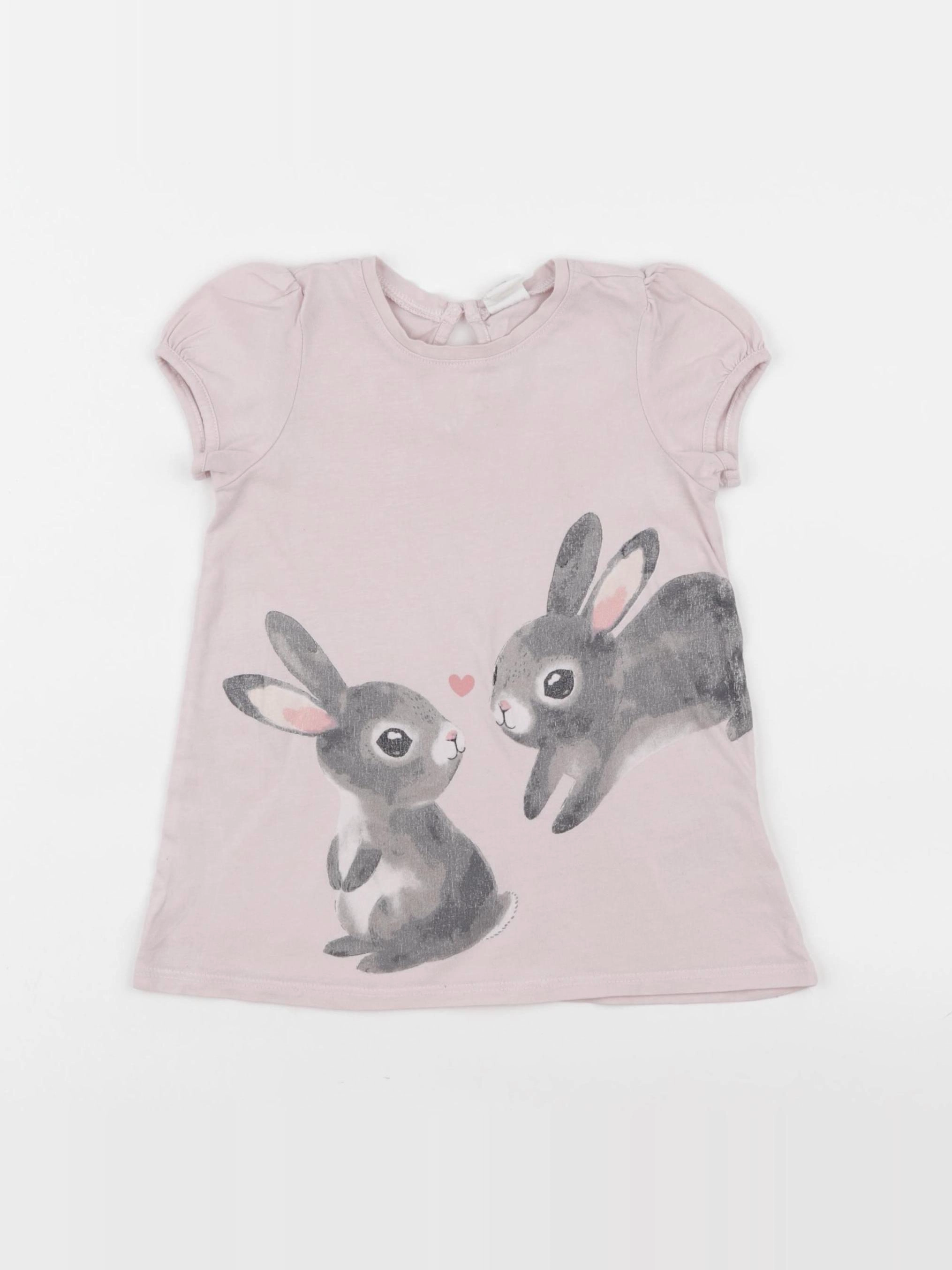 H&M - robe rose - 18/24 mois