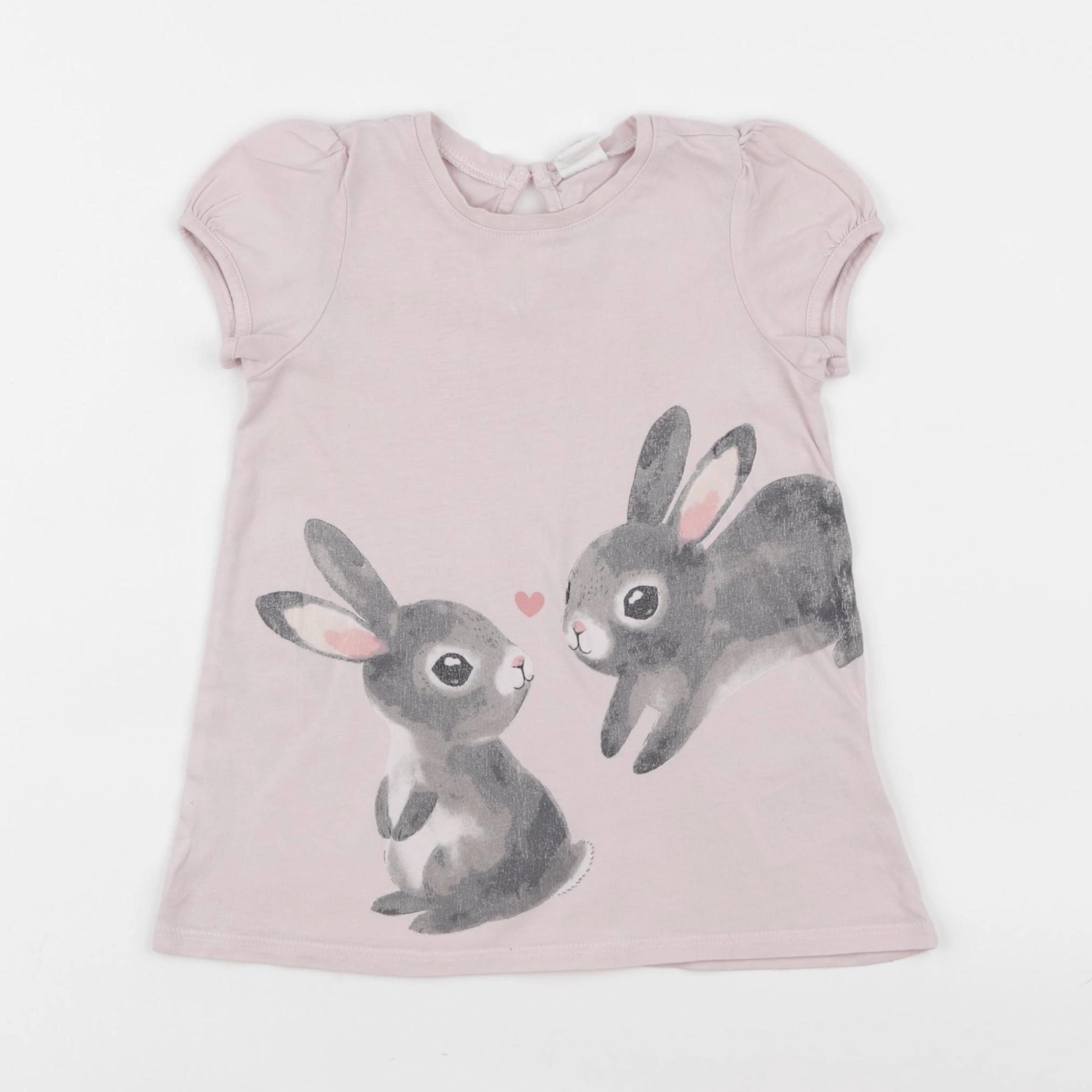 H&M - robe rose - 18/24 mois