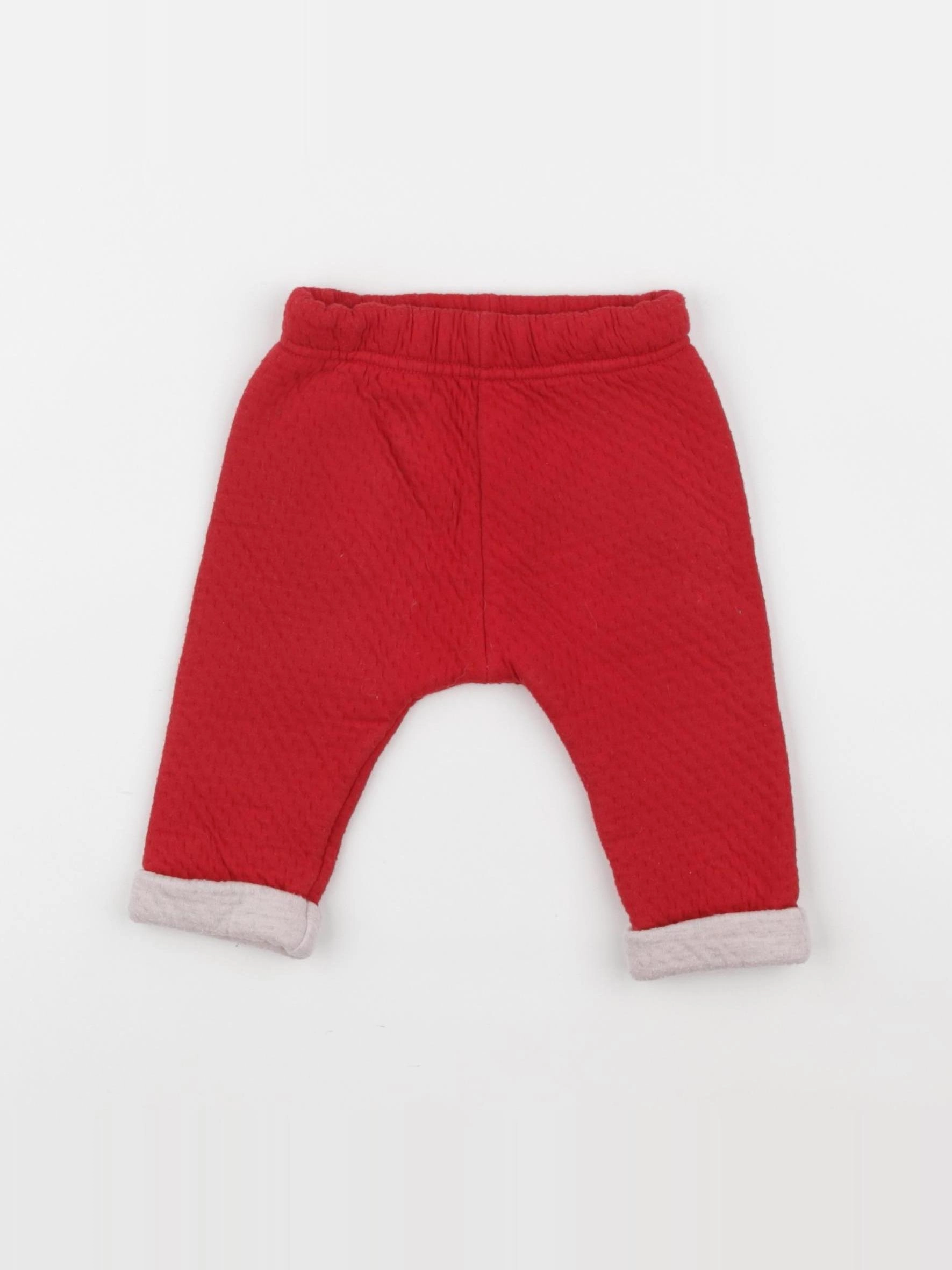 Petit Bateau - sarouel rouge - 3 mois