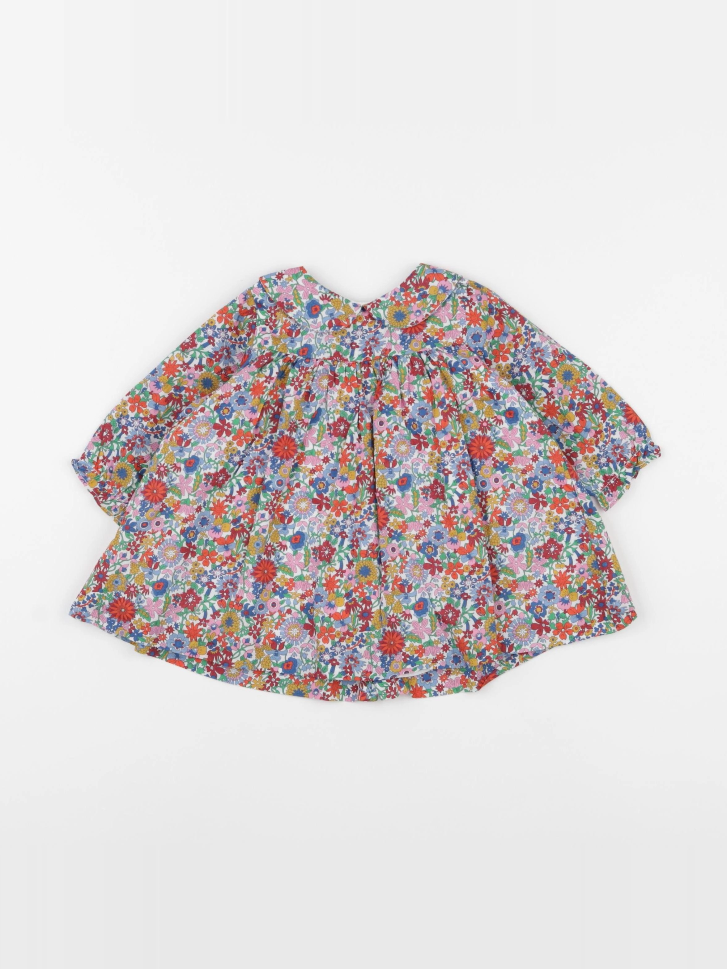 Jacadi - robe liberty multicolore - 6 mois