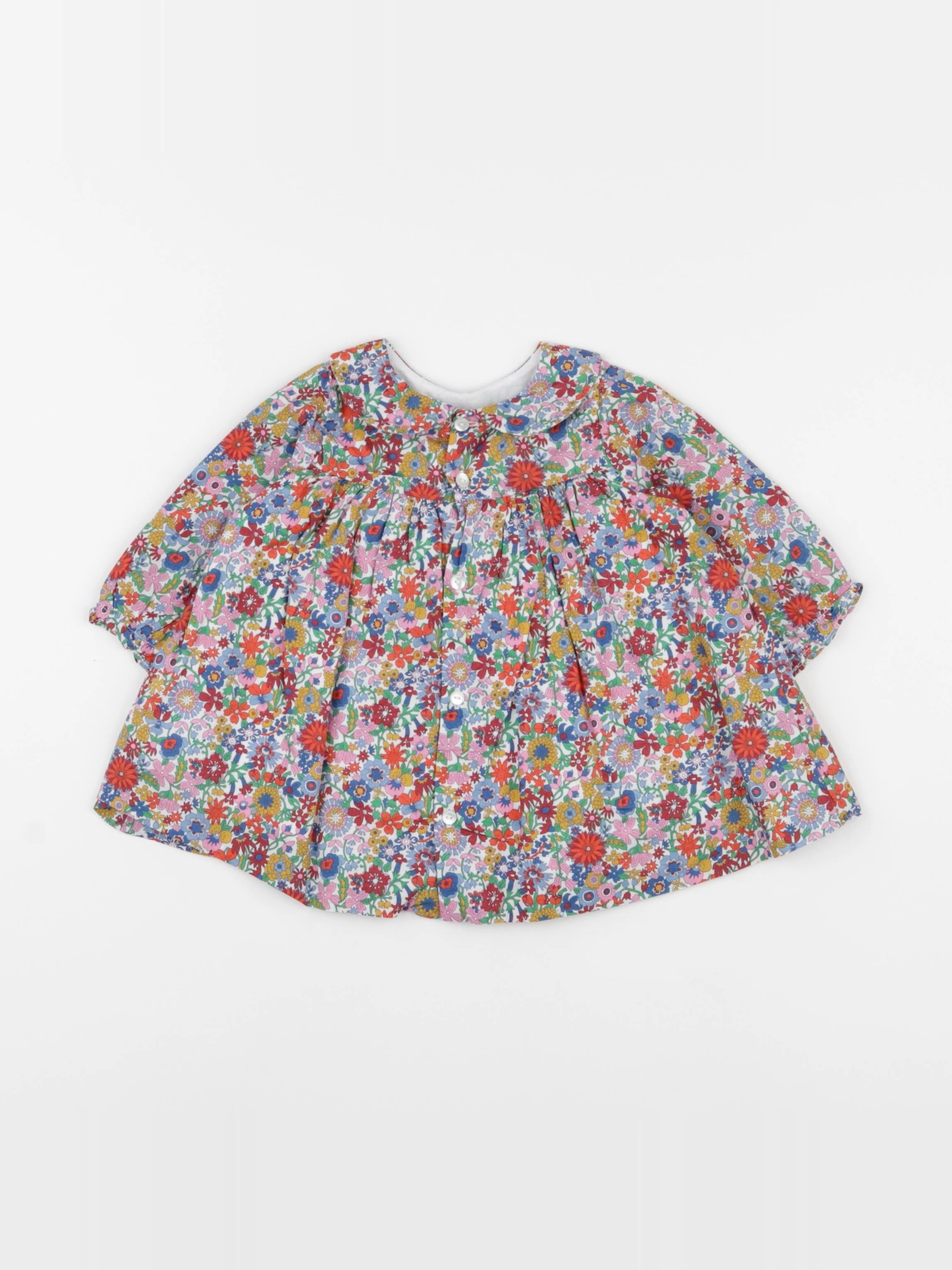 Jacadi - robe liberty multicolore - 6 mois