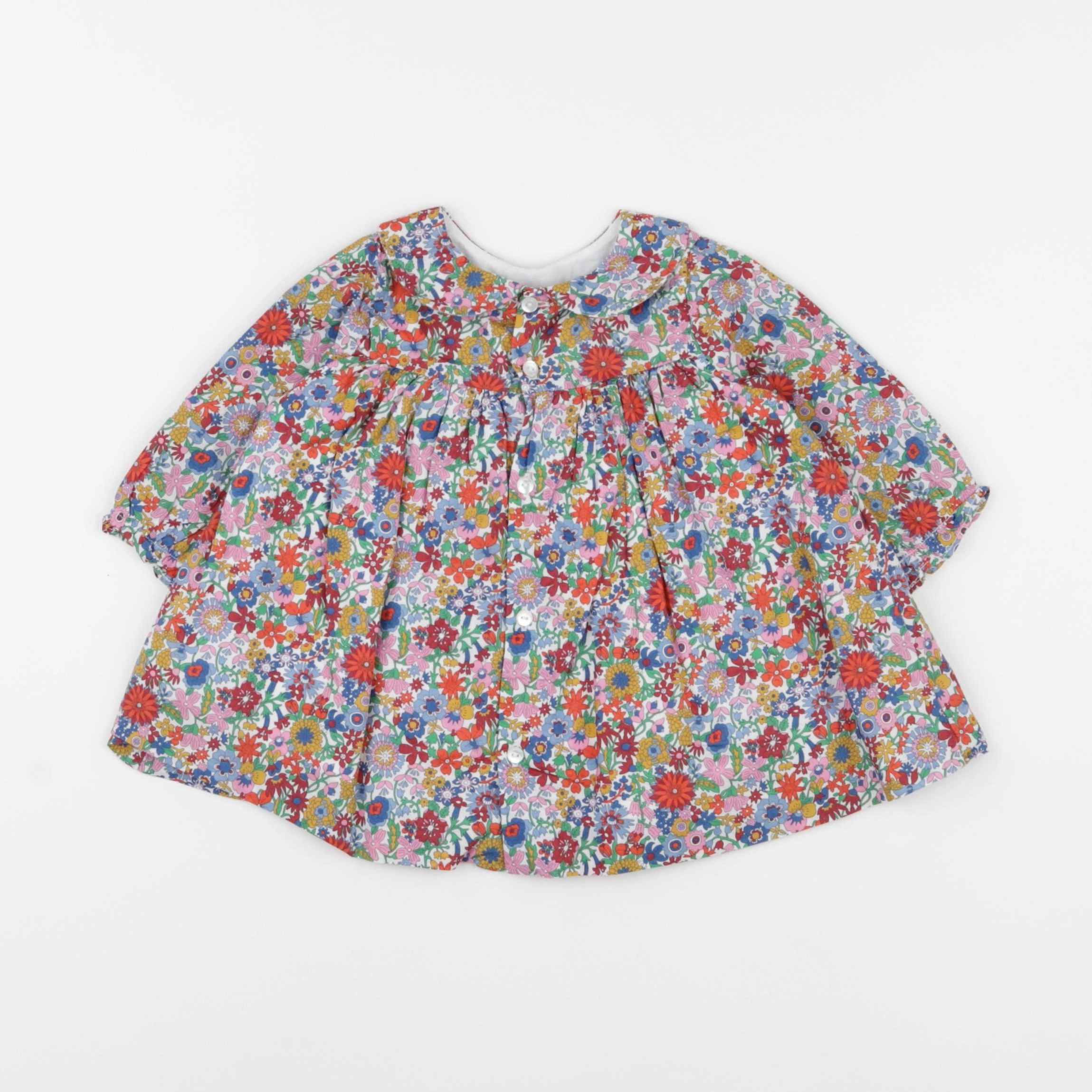 Jacadi - robe liberty multicolore - 6 mois