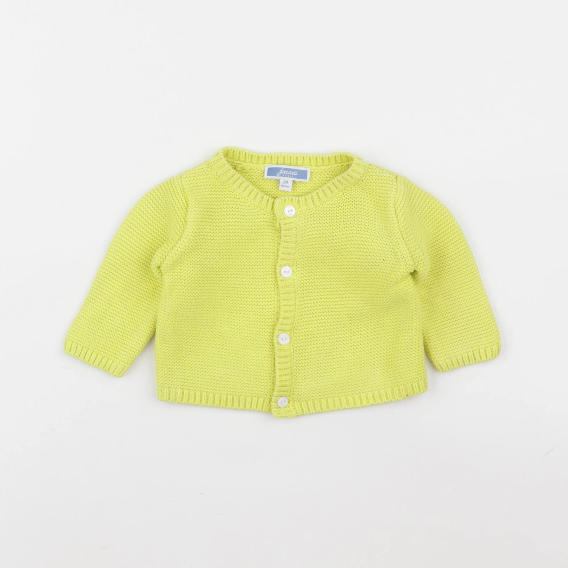Jacadi - gilet jaune fluo - 3 mois