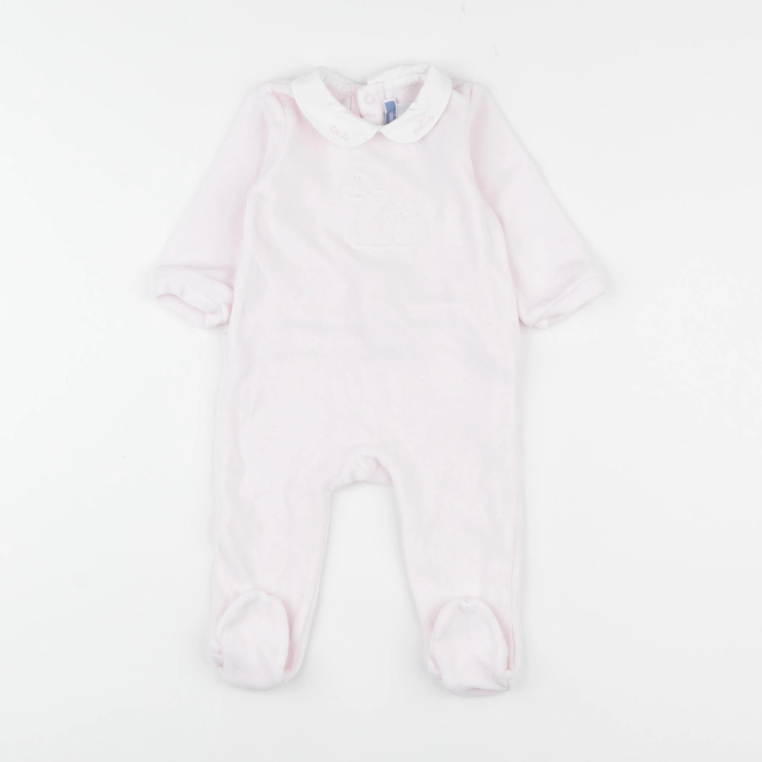 Jacadi - pyjama velours rose - 6 mois