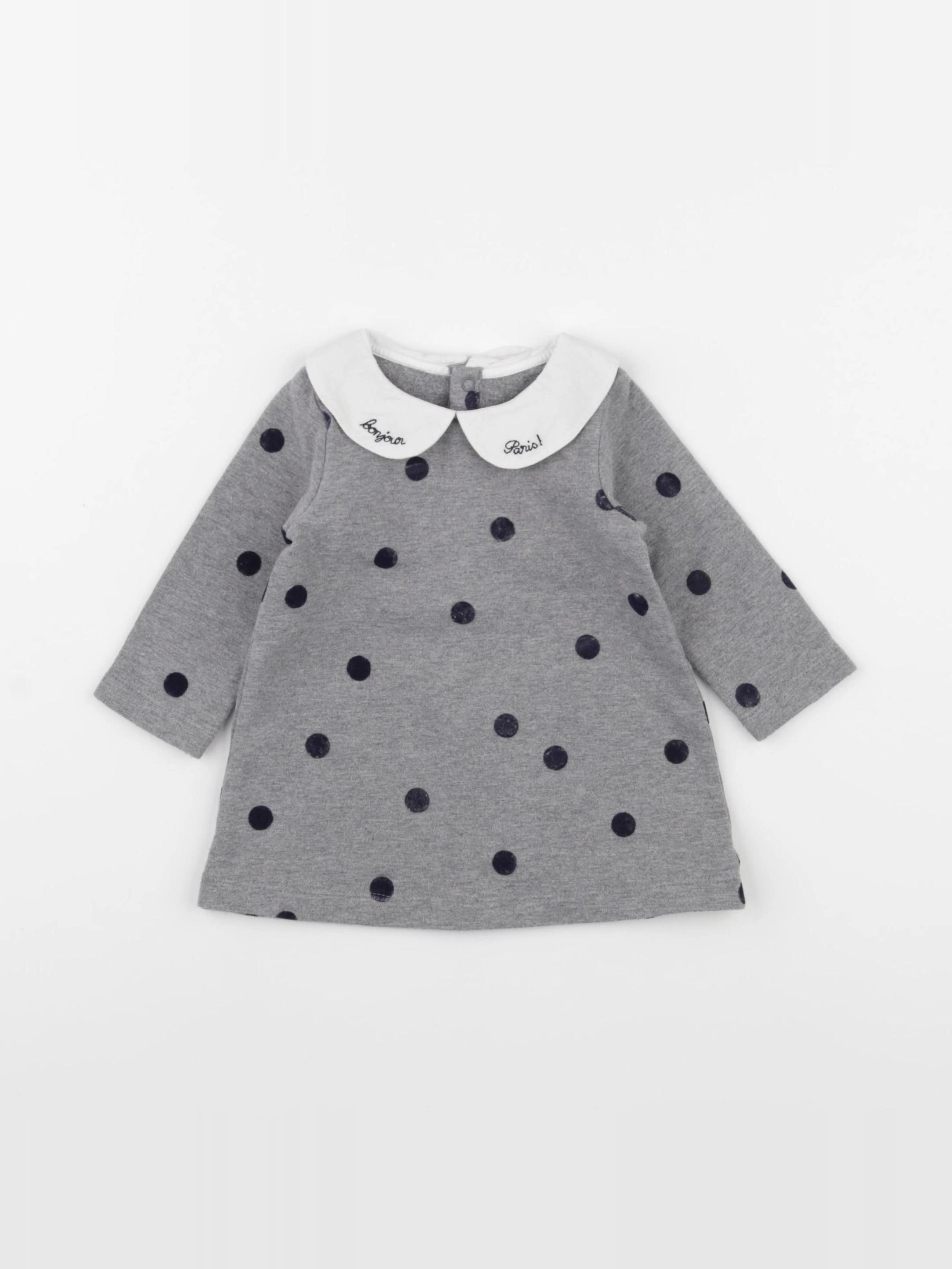 Jacadi - robe gris - 6 mois