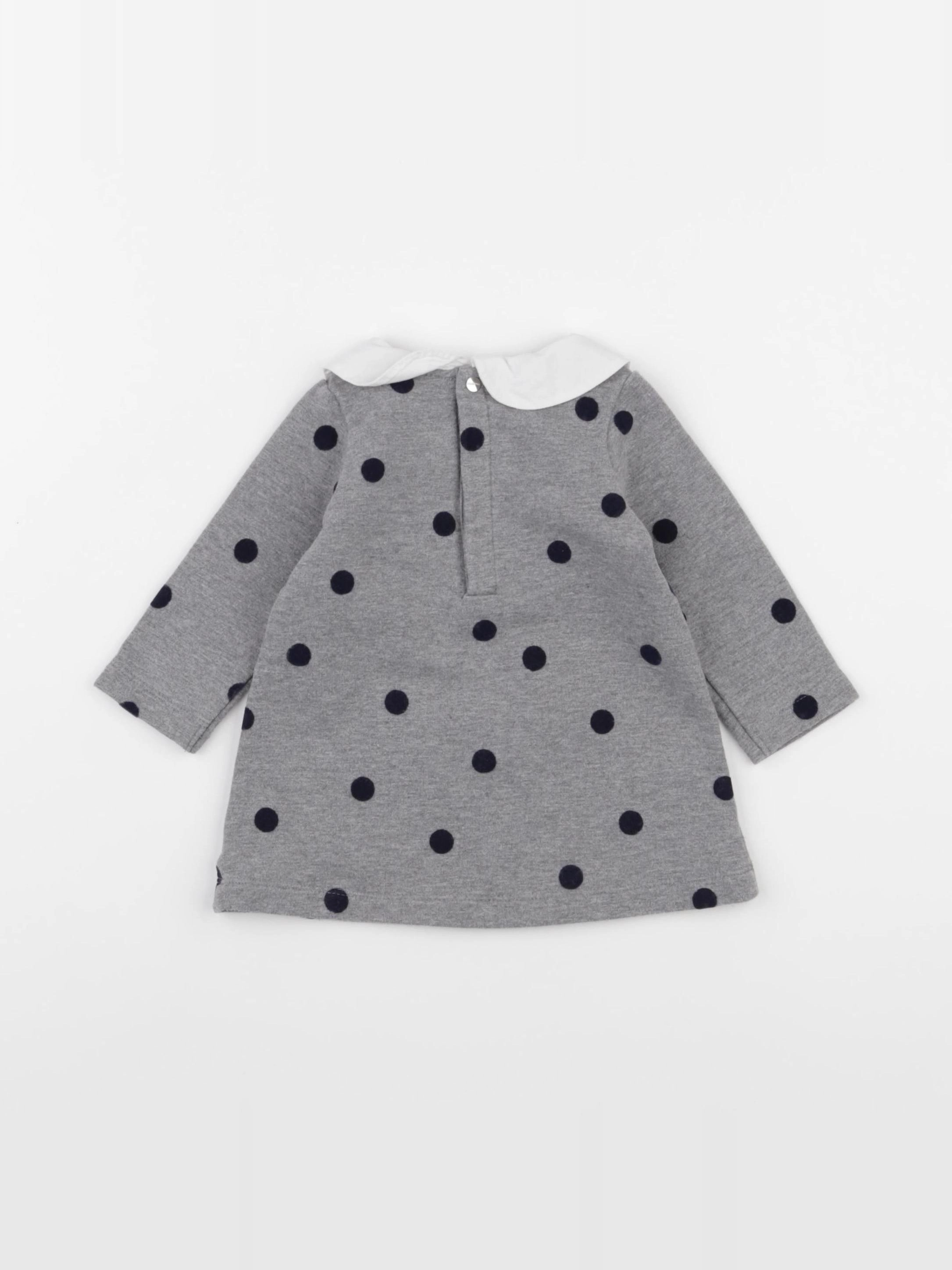 Jacadi - robe gris - 6 mois