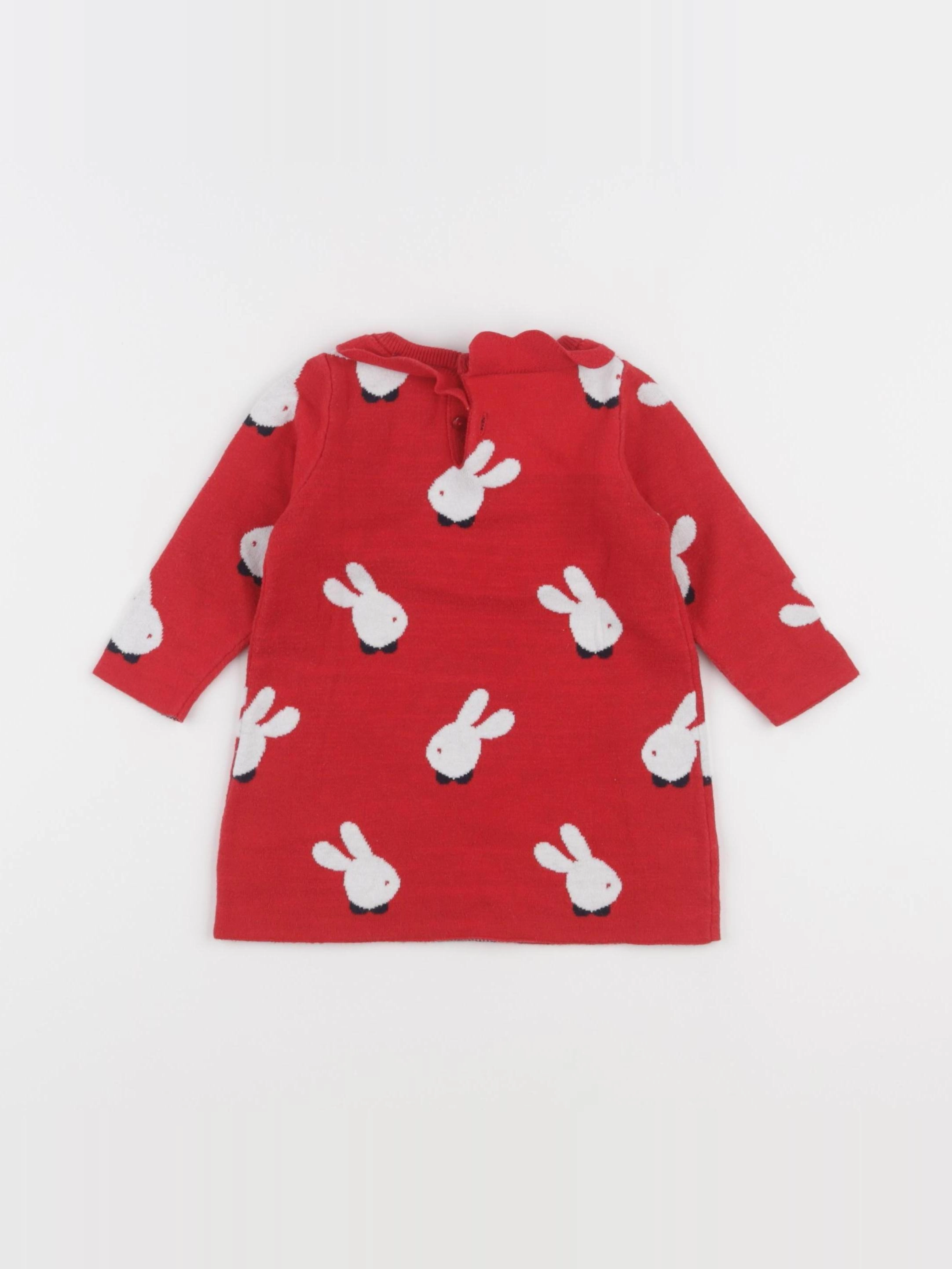 Jacadi - robe rouge - 6 mois