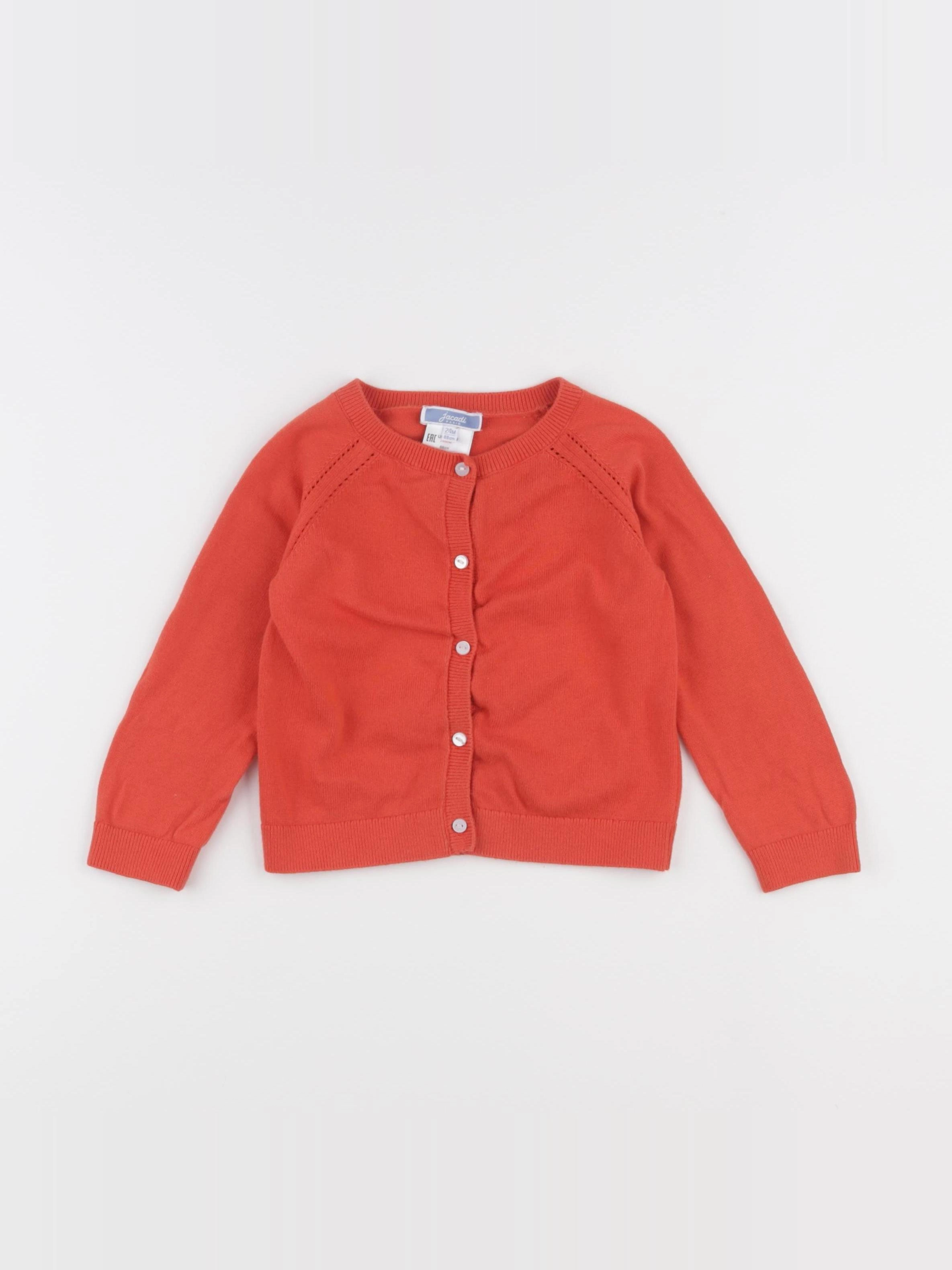Jacadi - gilet orange - 24 mois