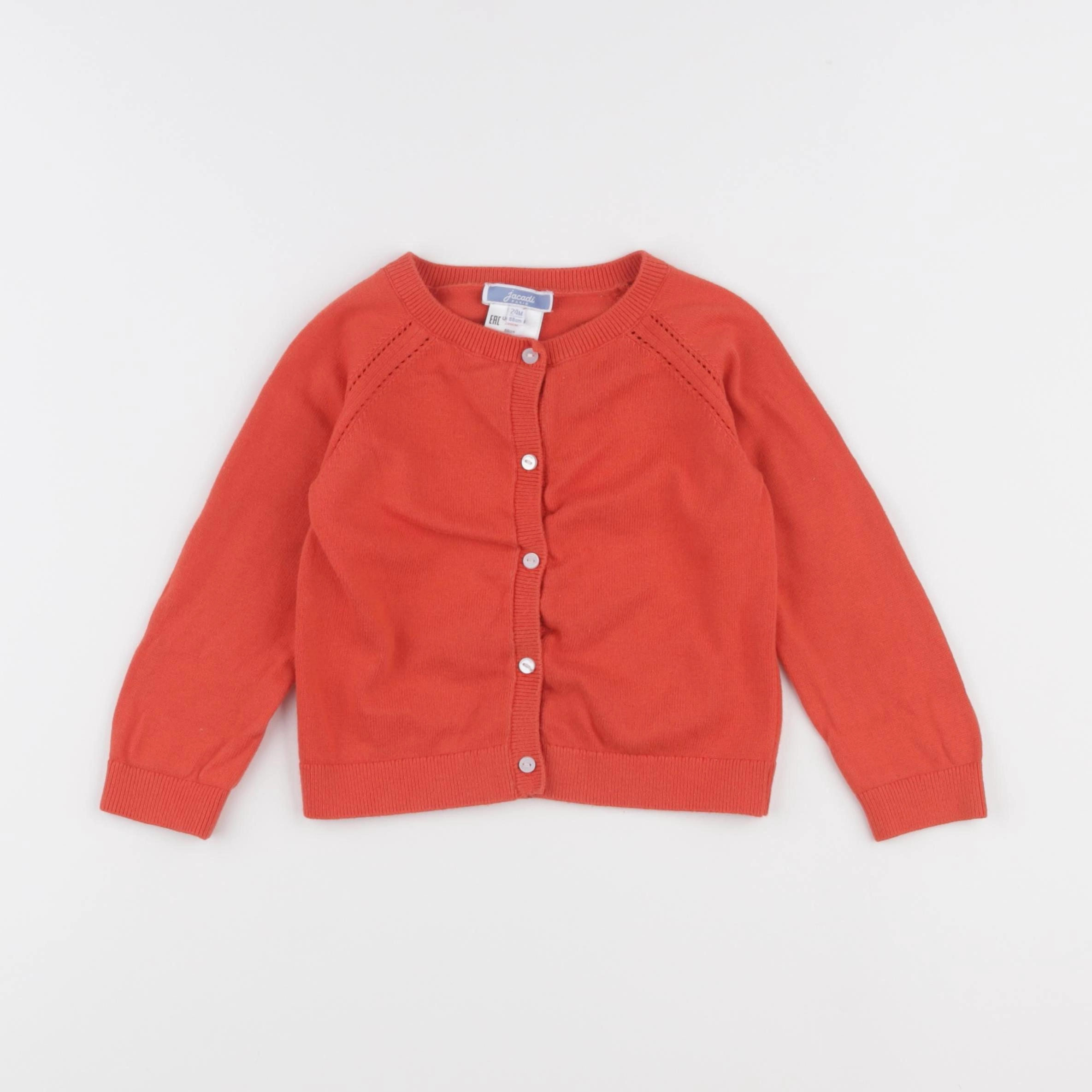 Jacadi - gilet orange - 24 mois