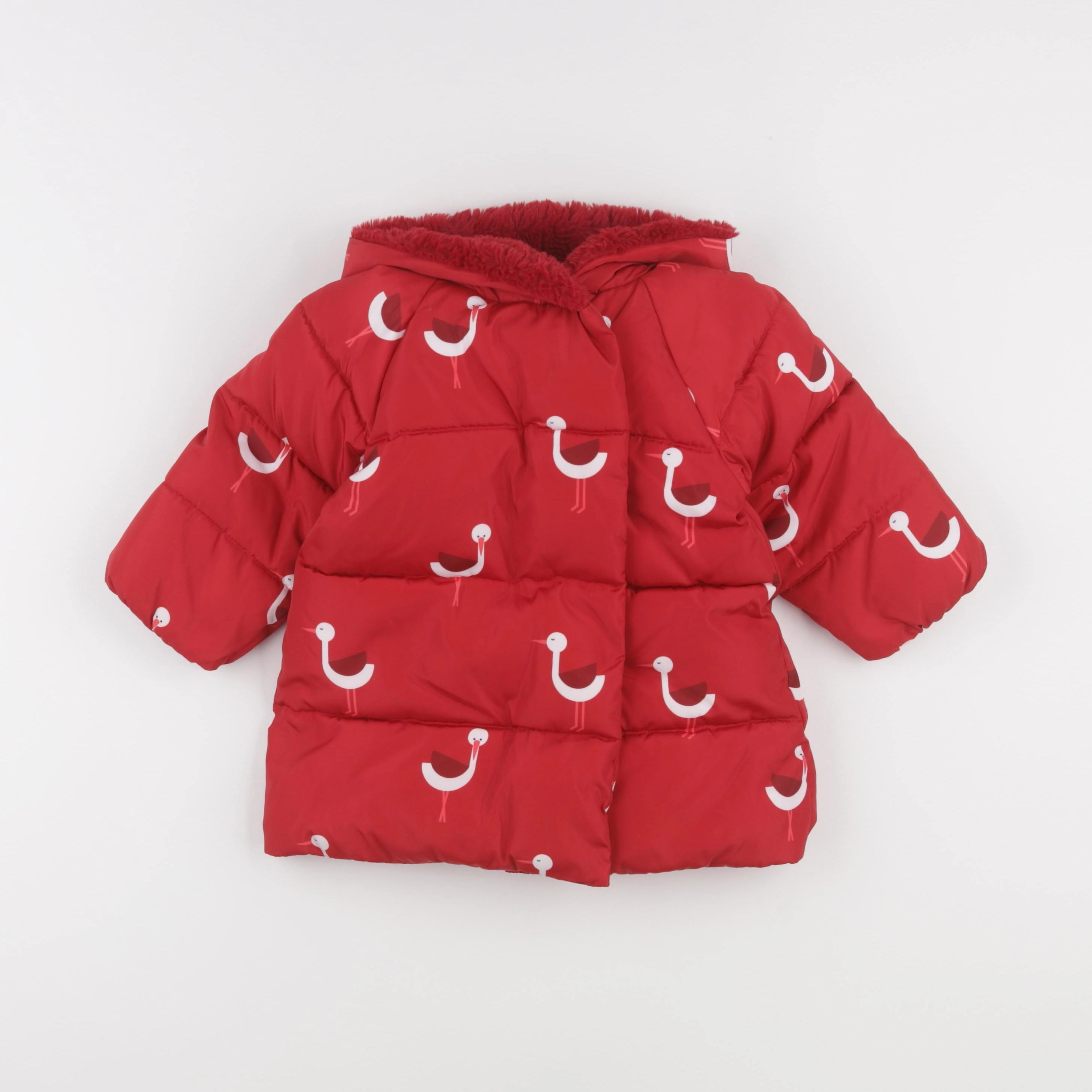Jacadi - parka rouge - 18 mois