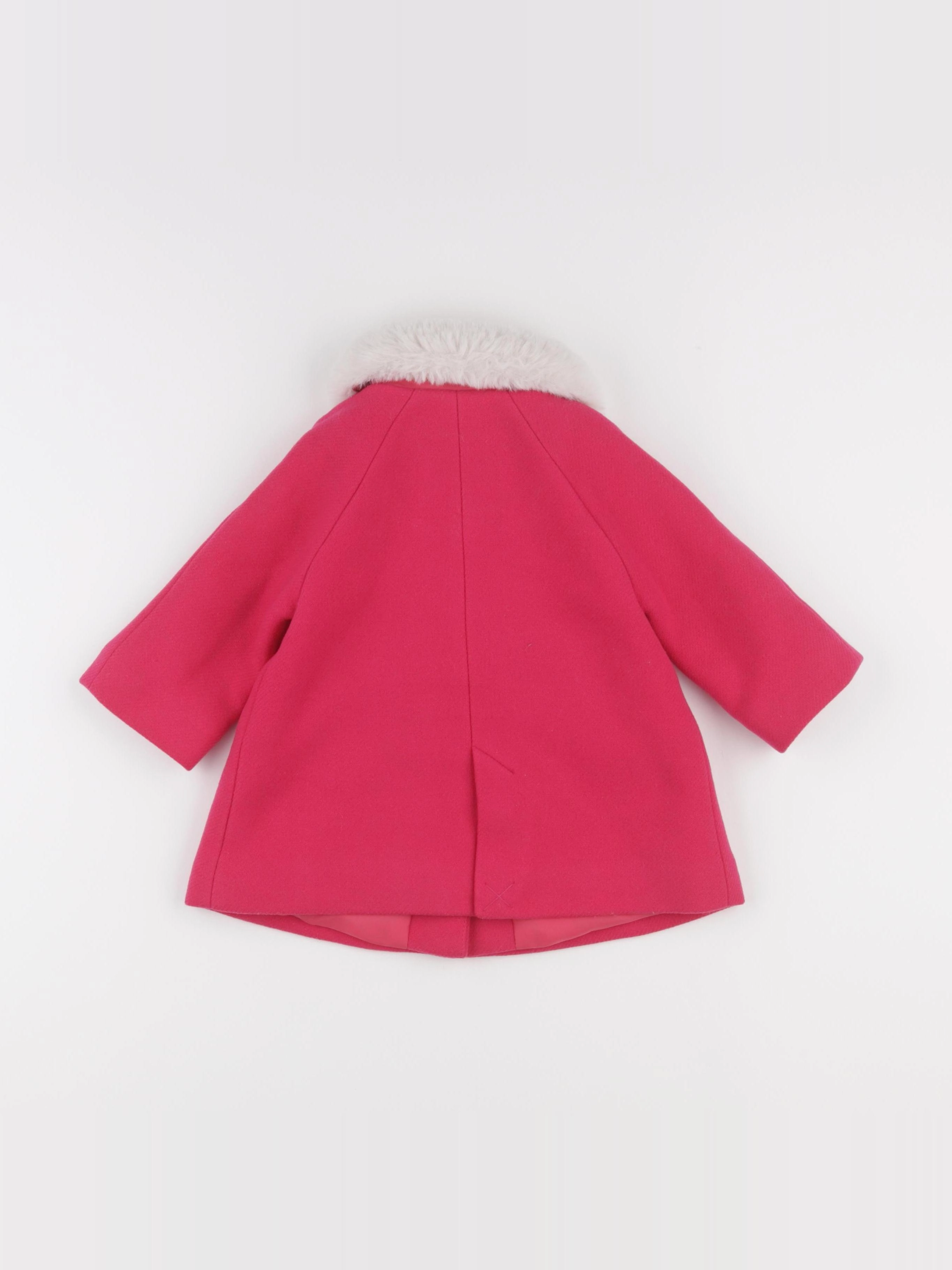 Jacadi - manteau rose - 12 mois