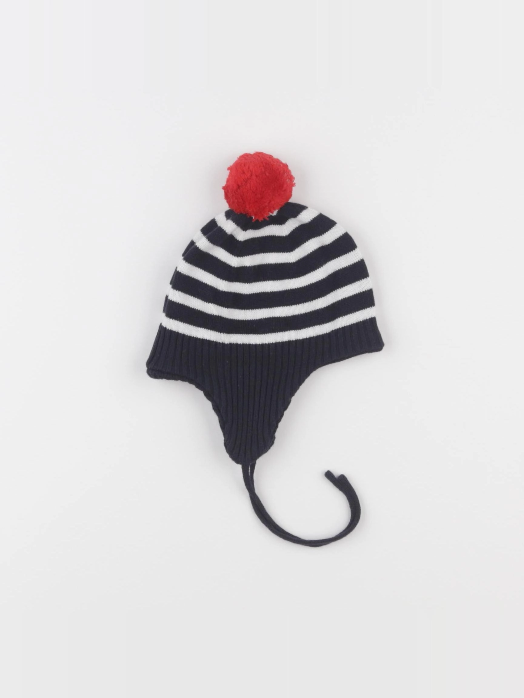 Jacadi - bonnet bleu, blanc - 18 mois