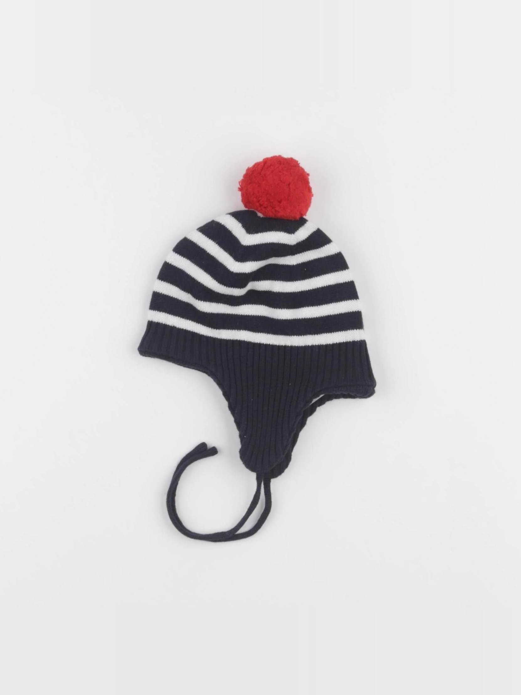 Jacadi - bonnet bleu, blanc - 18 mois