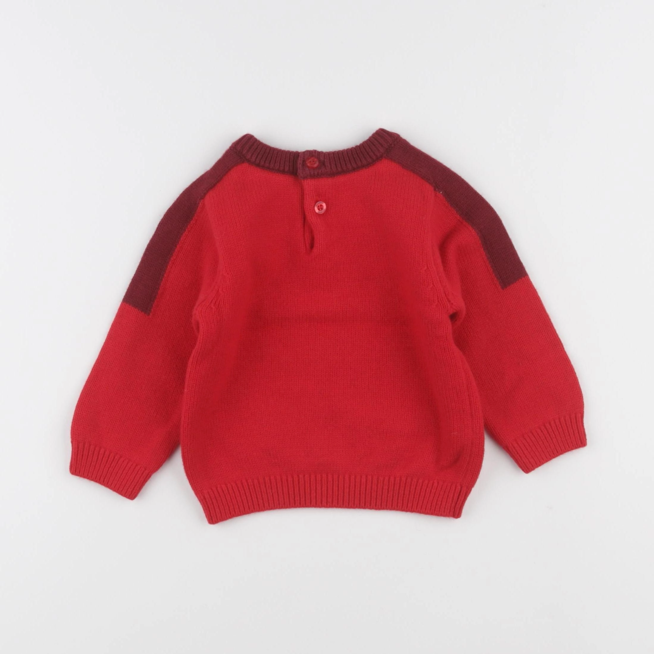 Jacadi - pull rouge - 18 mois