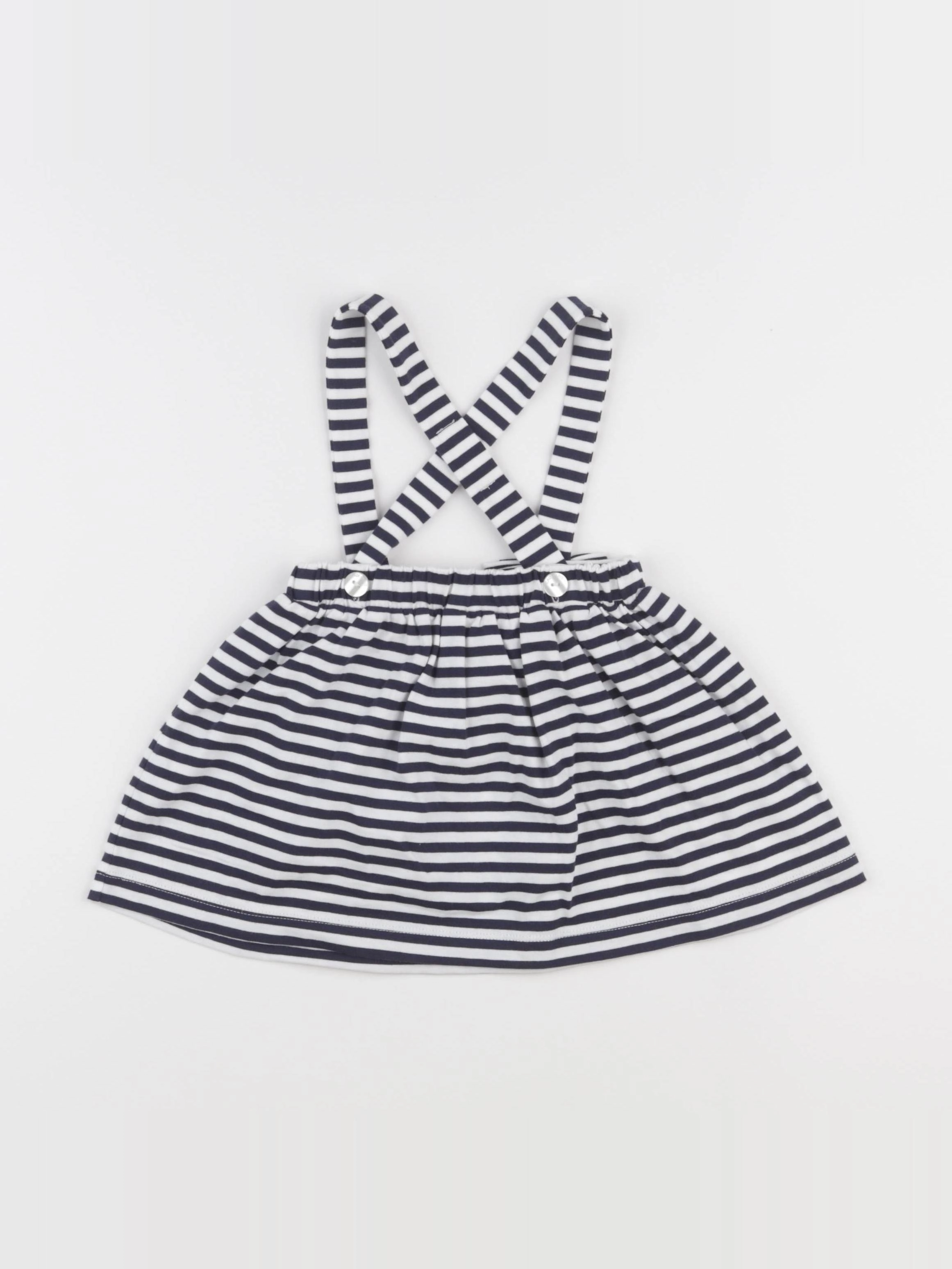 Jacadi - jupe blanc, bleu - 18 mois