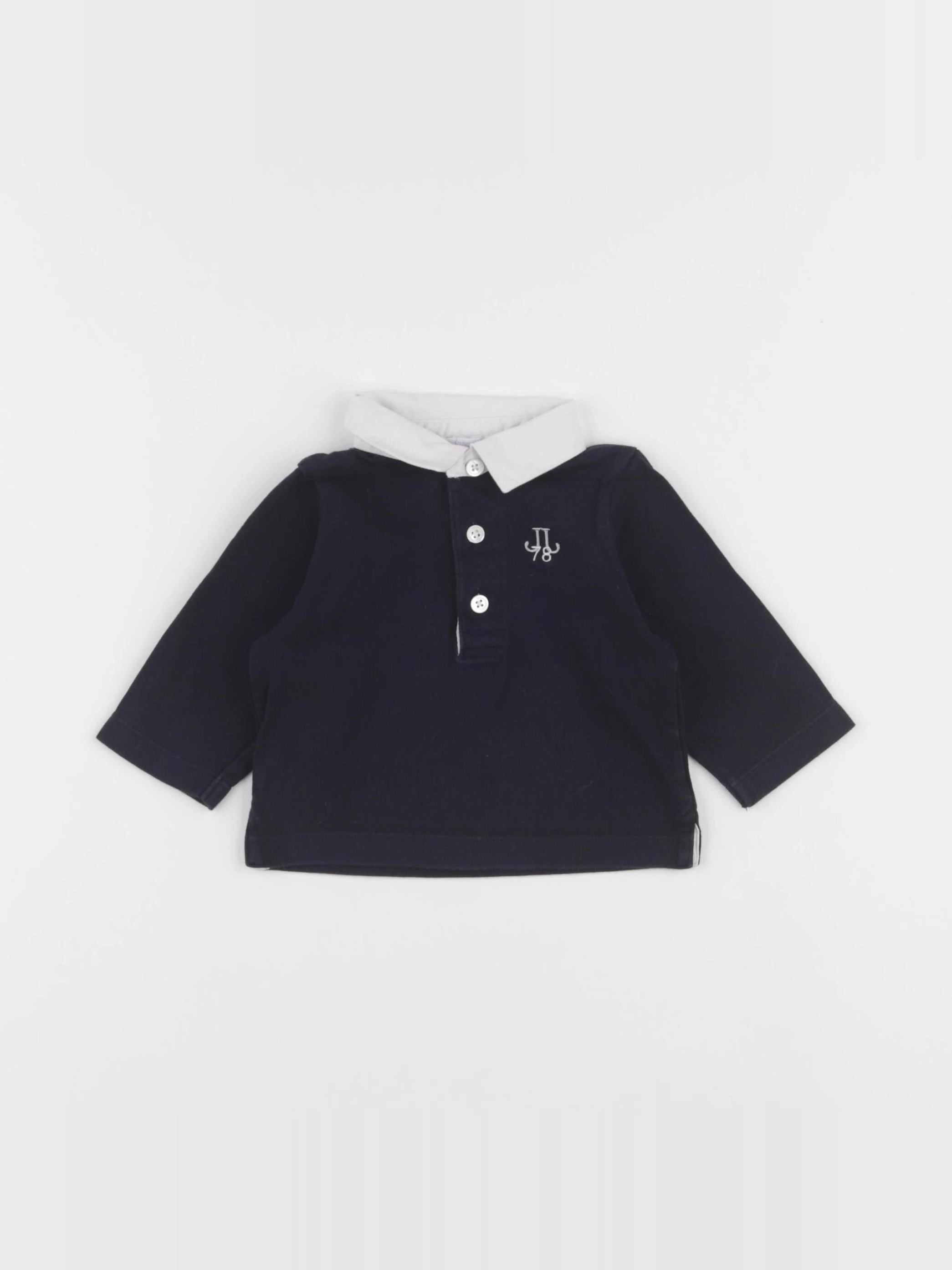 Jacadi - polo bleu - 6 mois
