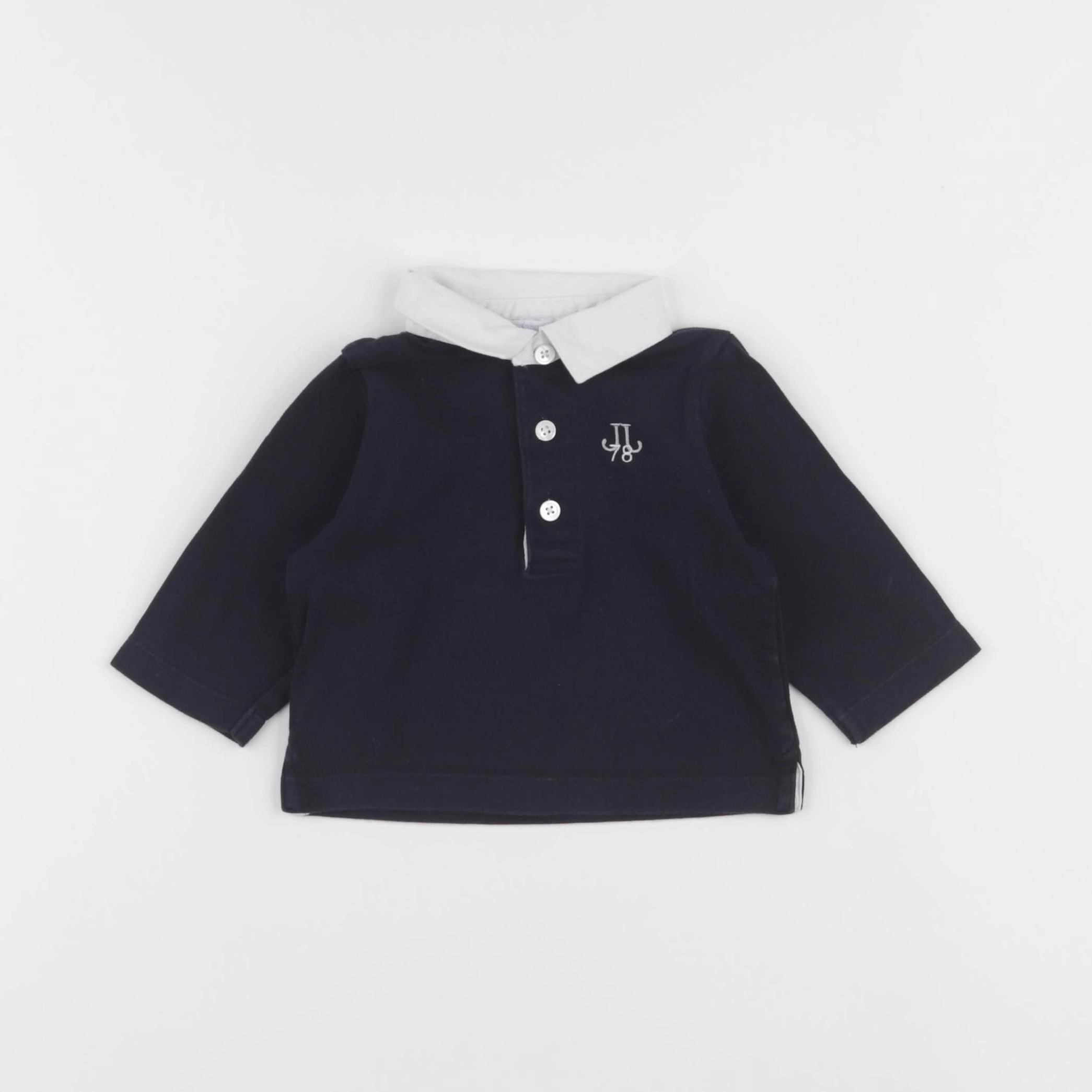 Jacadi - polo bleu - 6 mois