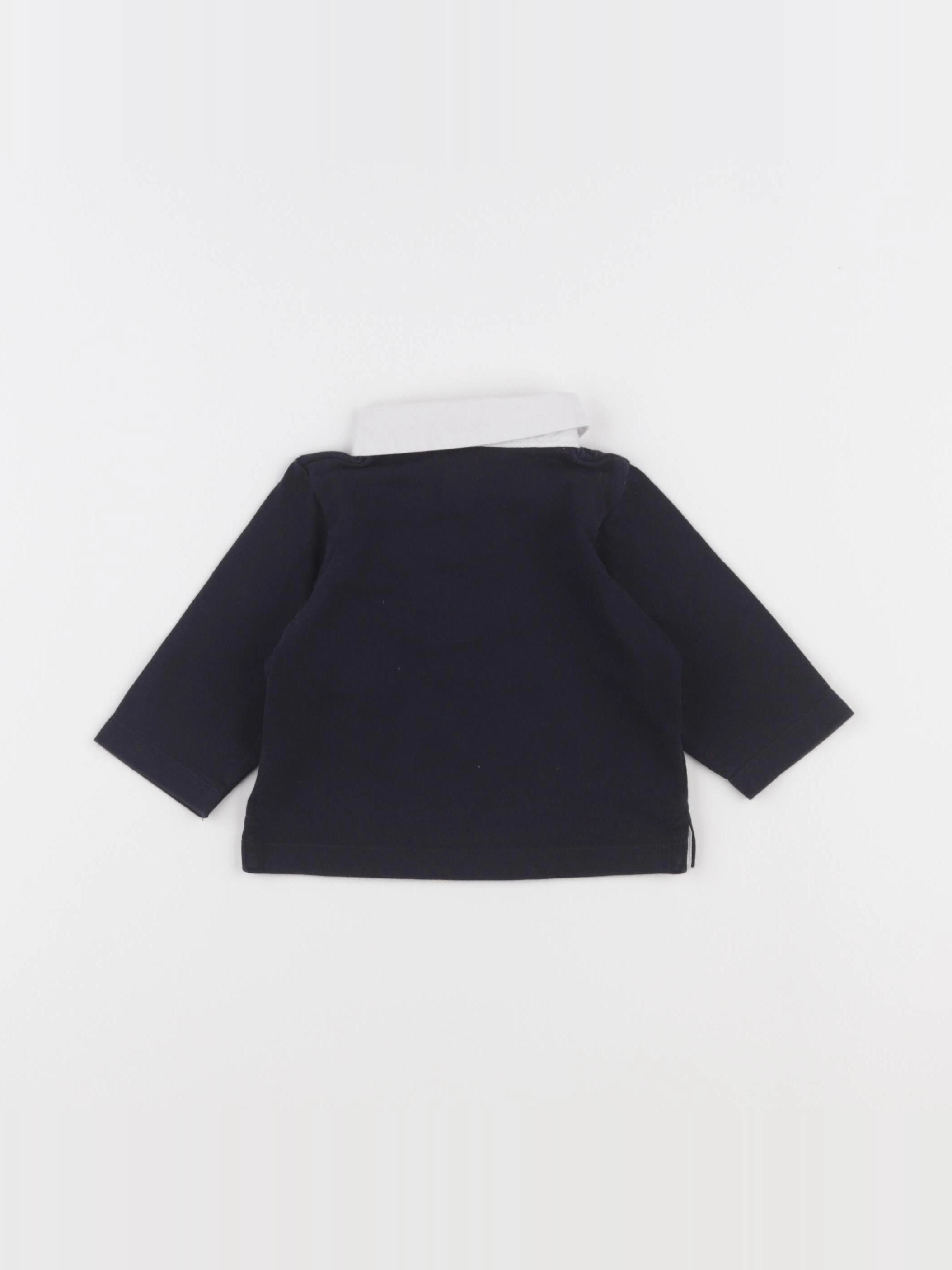 Jacadi - polo bleu - 6 mois